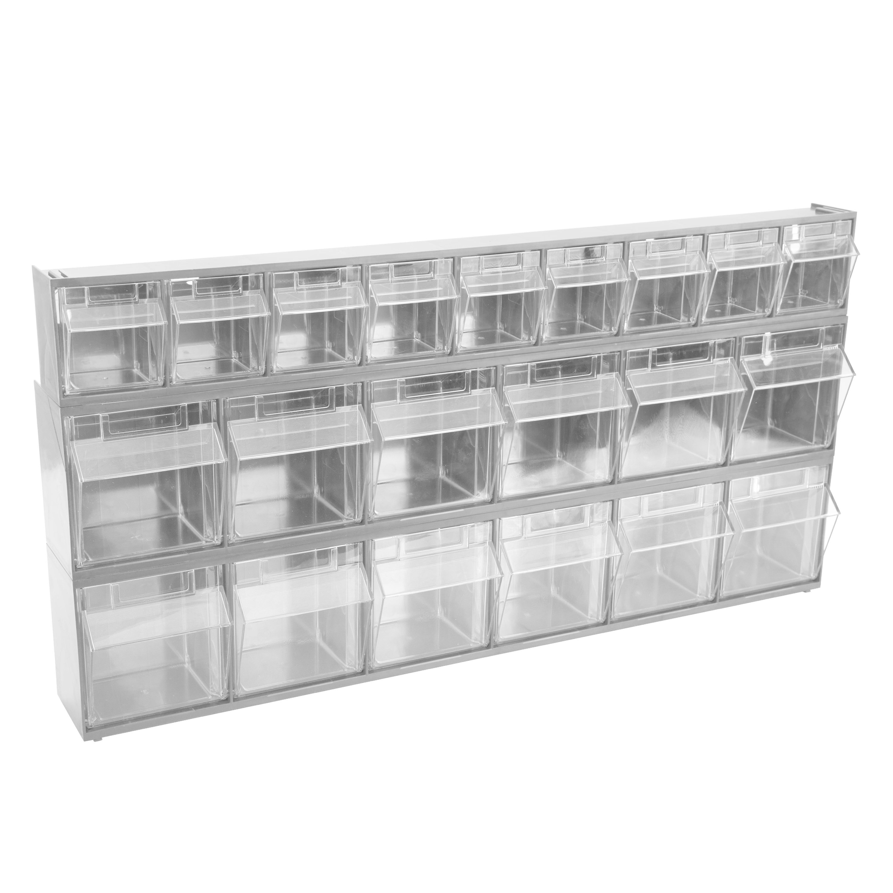 4-Pack Folding Wardrobe Storage Box Plastic Drawer Organizer Stackable  Shelf Bas