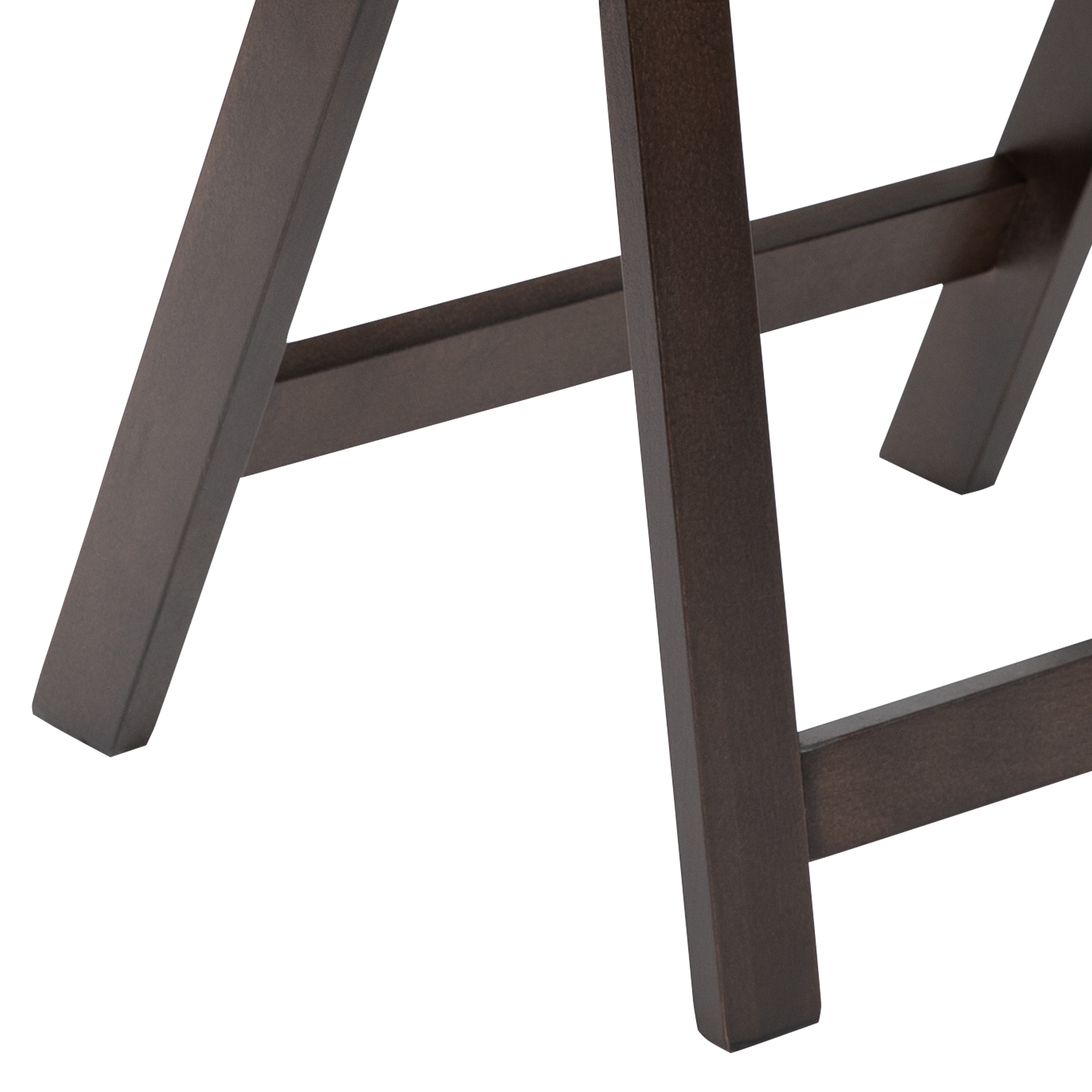 Elegant Chocolate Folding Chair with Detachable Vinyl Seat