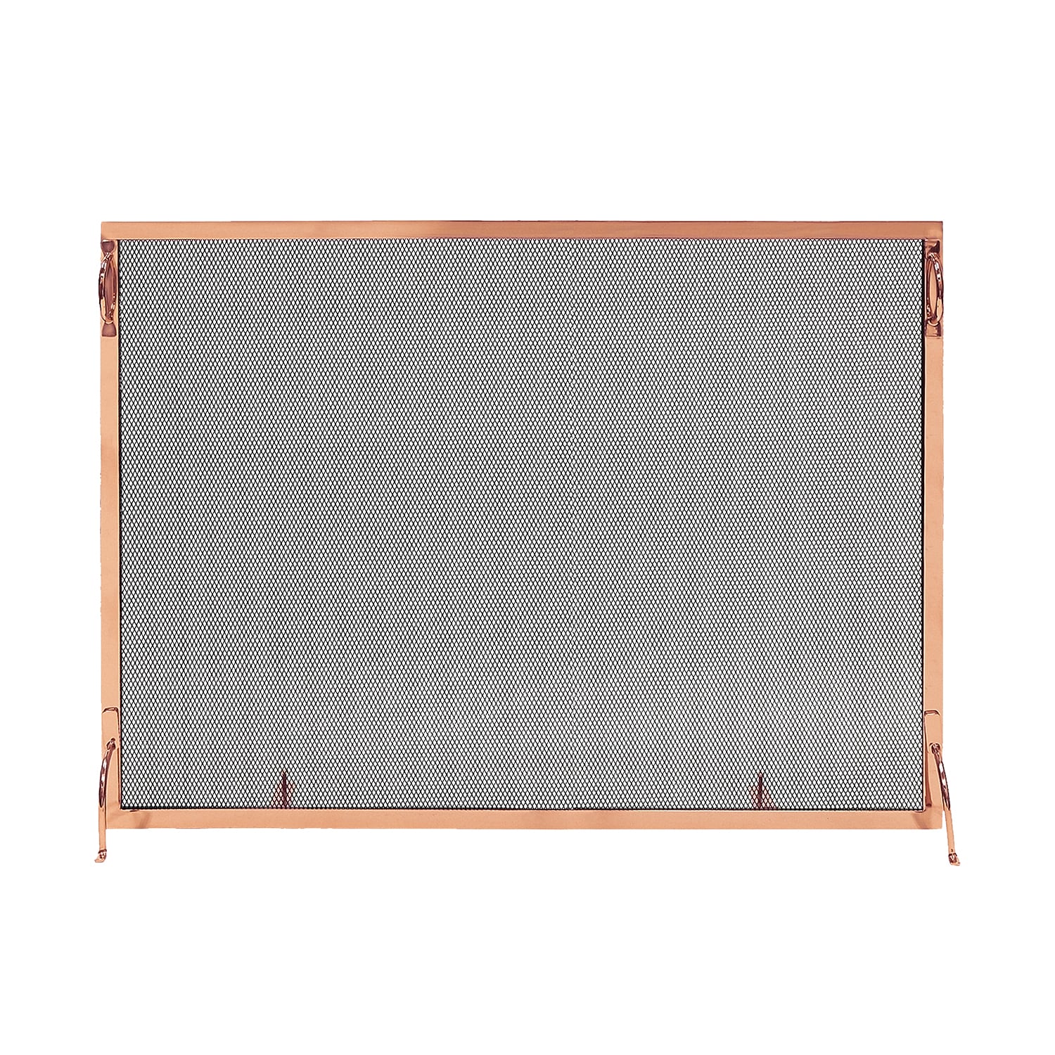 Minuteman International 8-in Polished Nickel Iron 1-Panel Flat Fireplace Screen SSM-3830NP Sansujyuku sansujyuku.com