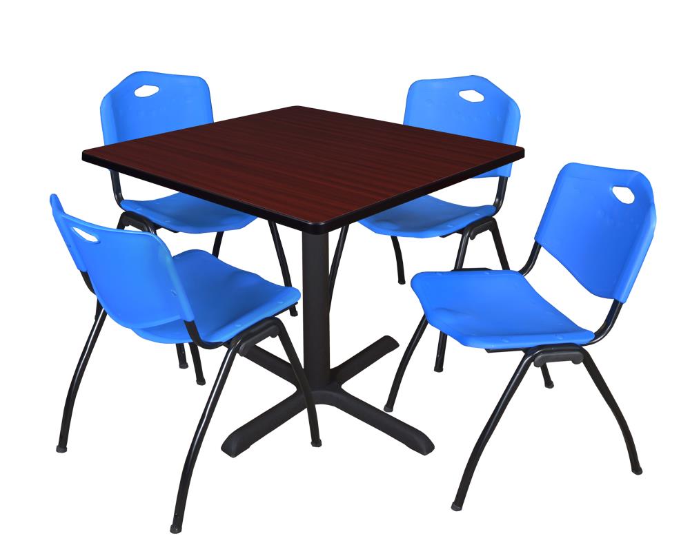 Regency TB3636MH47BE Breakroom Brown 4-Person Training Table (36-in W x 29-in H)