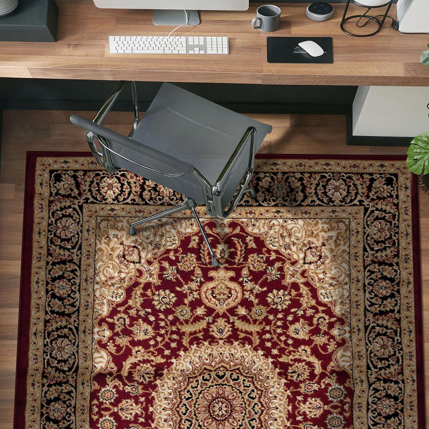 World Rug Gallery 101BURGUNDY10X14 rugs - View #3