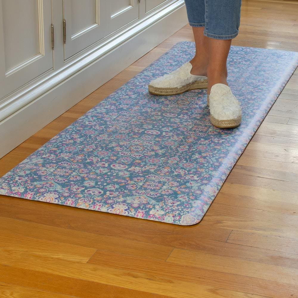 Clorox 2-ft x 3-ft Blue Rectangular Indoor Anti-fatigue Mat in the Mats  department at