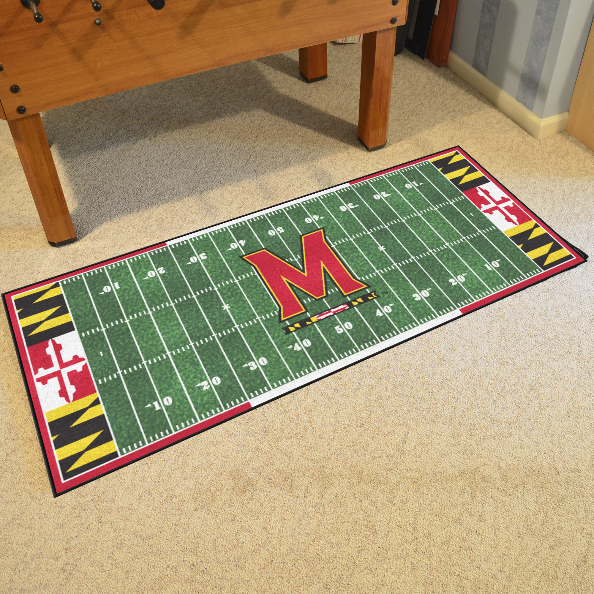 FANMATS San Francisco 49ers 1-1/2-ft x 2-1/2-ft Photo-realistic Brown Oval  Indoor Decorative Sports Door Mat in the Mats department at