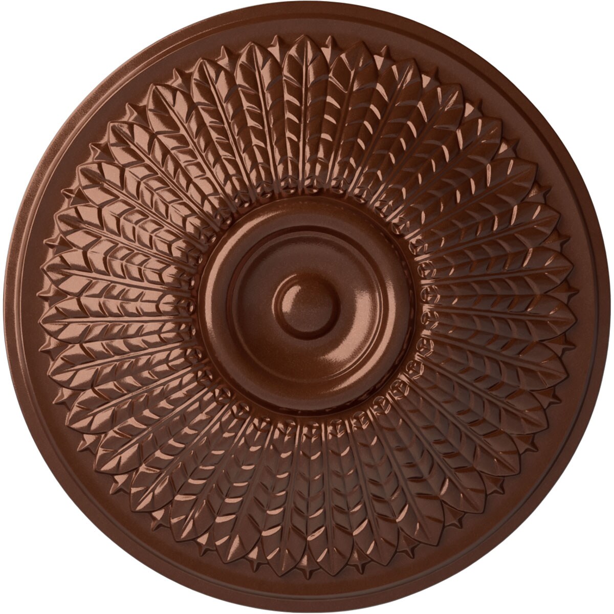 Ekena Millwork CM23MOCPS Modena 23.5-in W x 23.5-in L Painted Copper Penny Polyurethane Whole Ceiling Medallion
