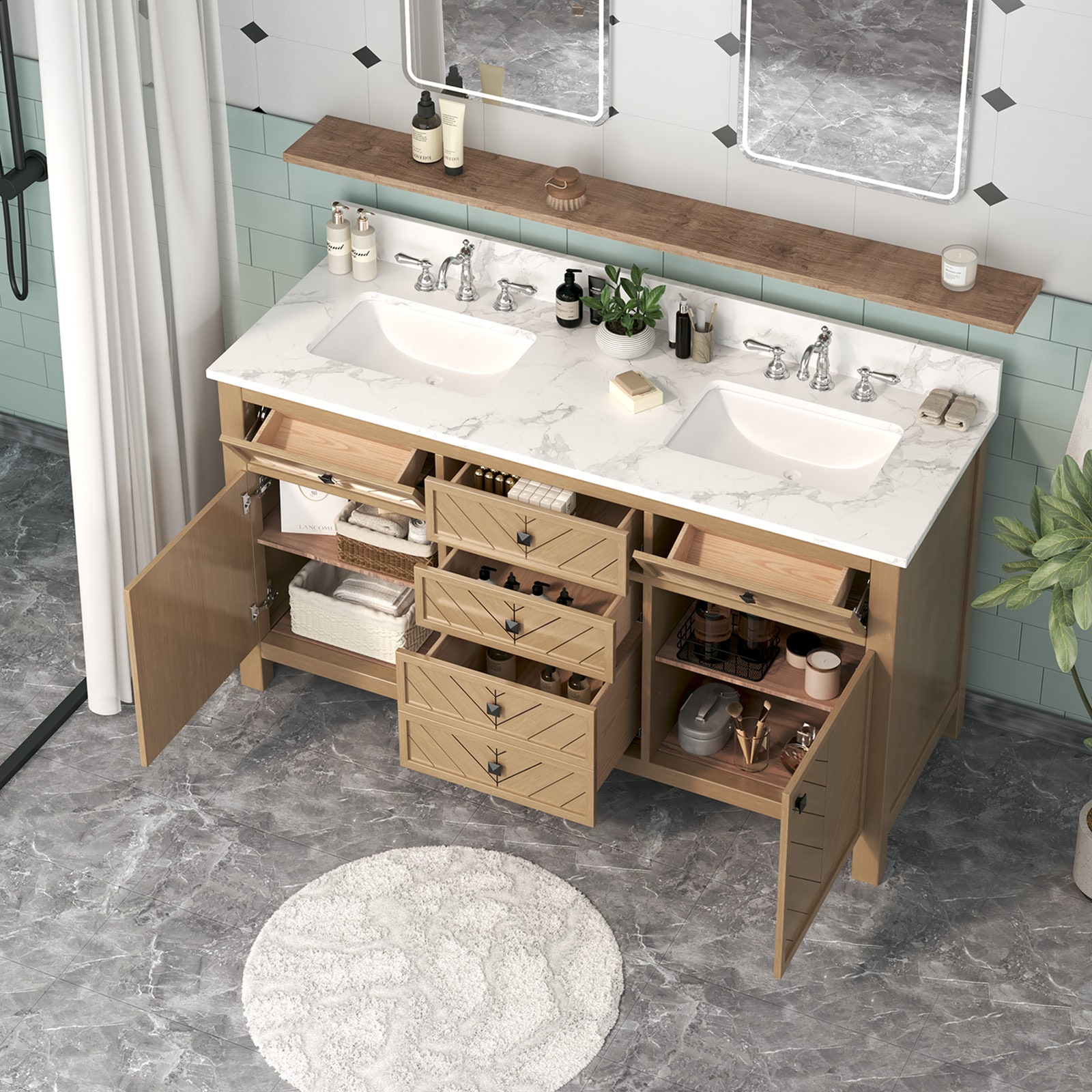 JEAREY JE-XNECWSF-YW Bath-Vanity-Combo - View #3