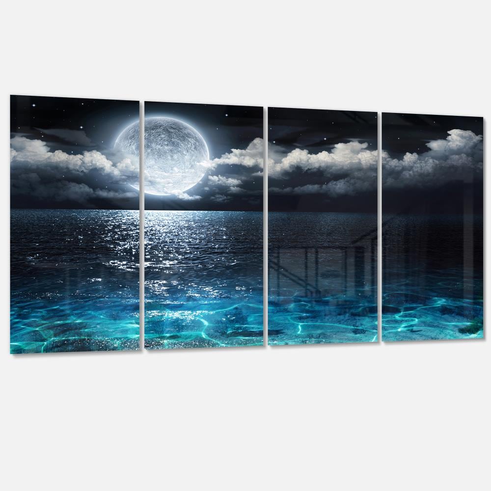 Designart 28-in H x 48-in W Coastal Metal Print at Lowes.com