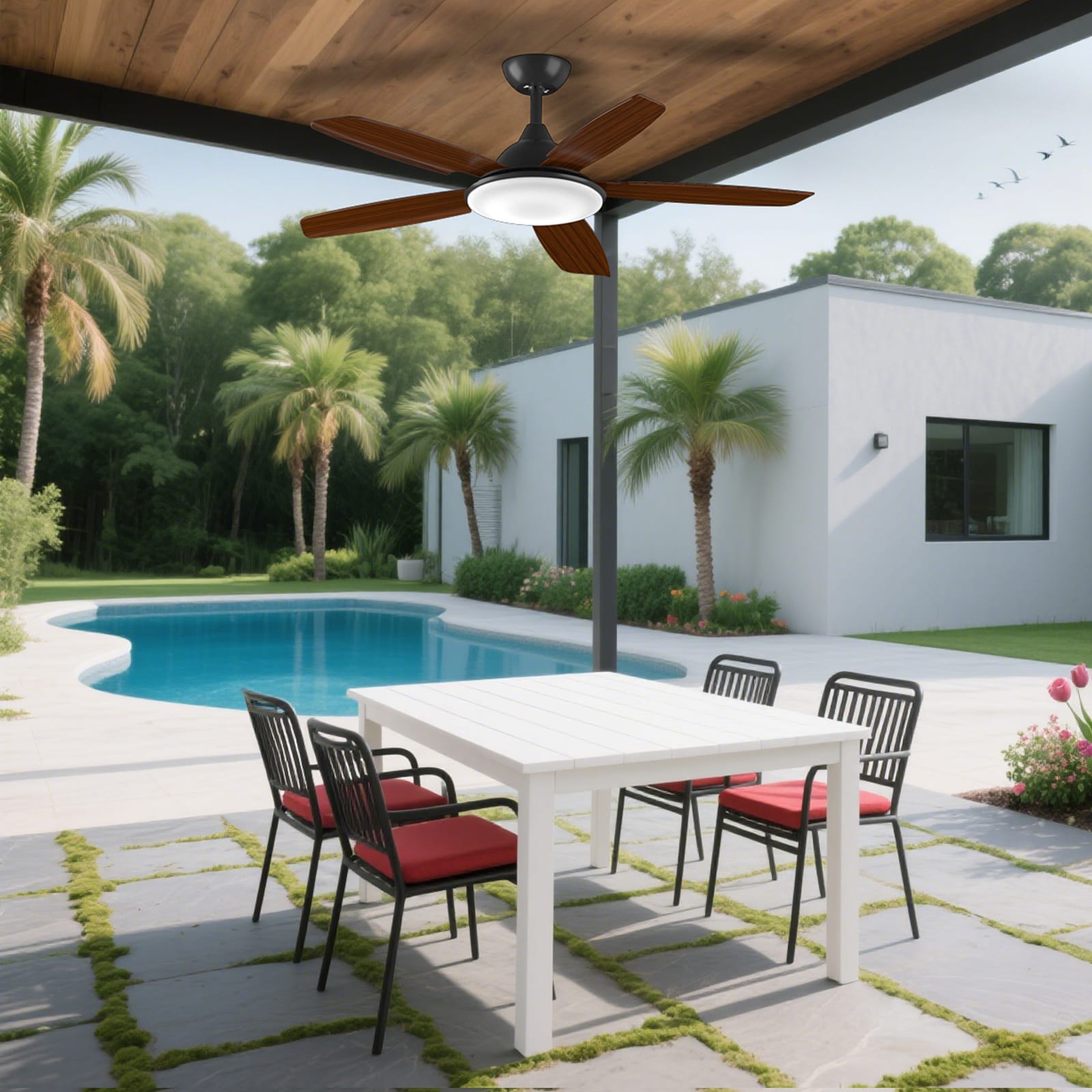 COWSAR LSCF-FL9286-BLACK Ceiling-Fans - View #2