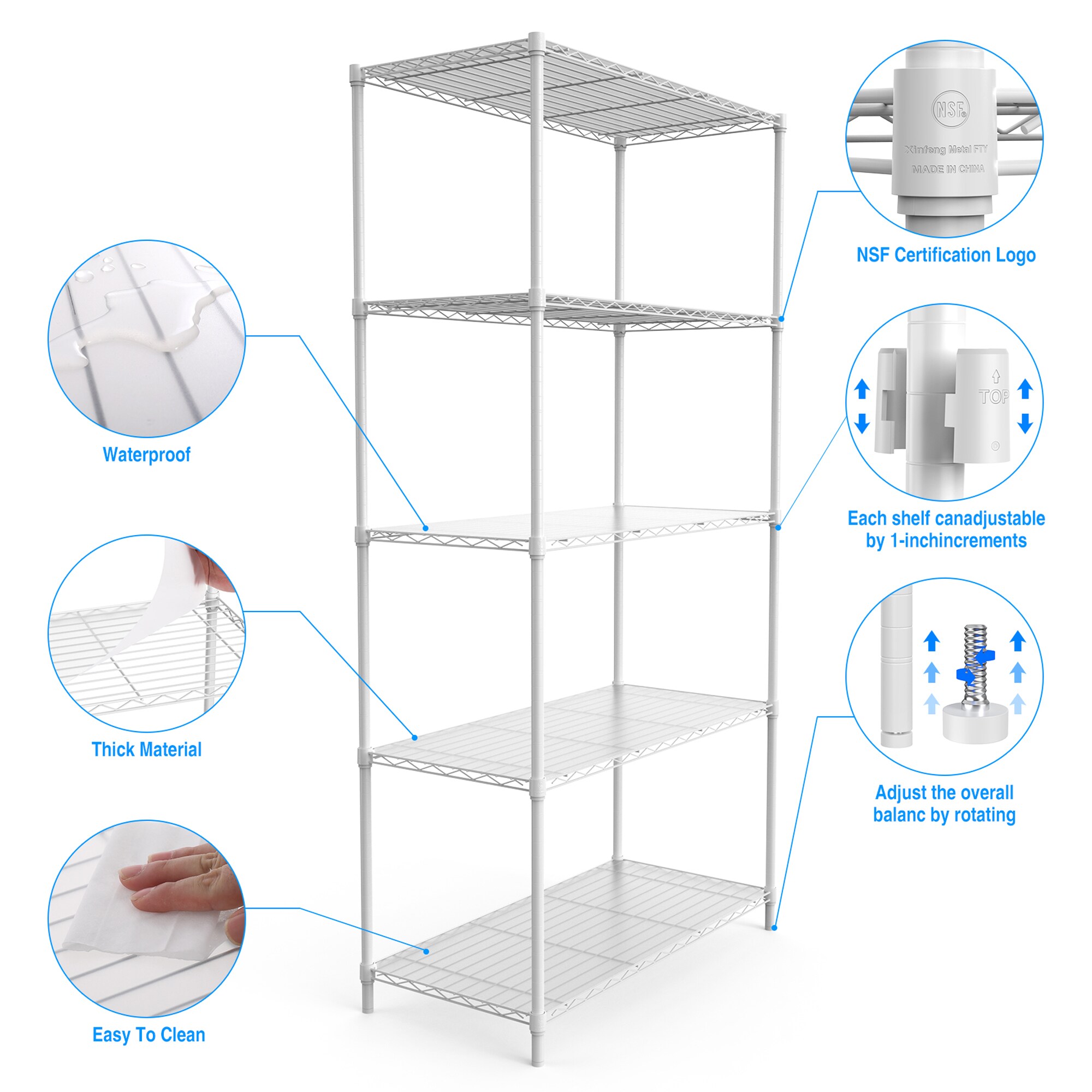 Gaierptone CRX97T3R0HO Free-Standing-Shelving - View #5