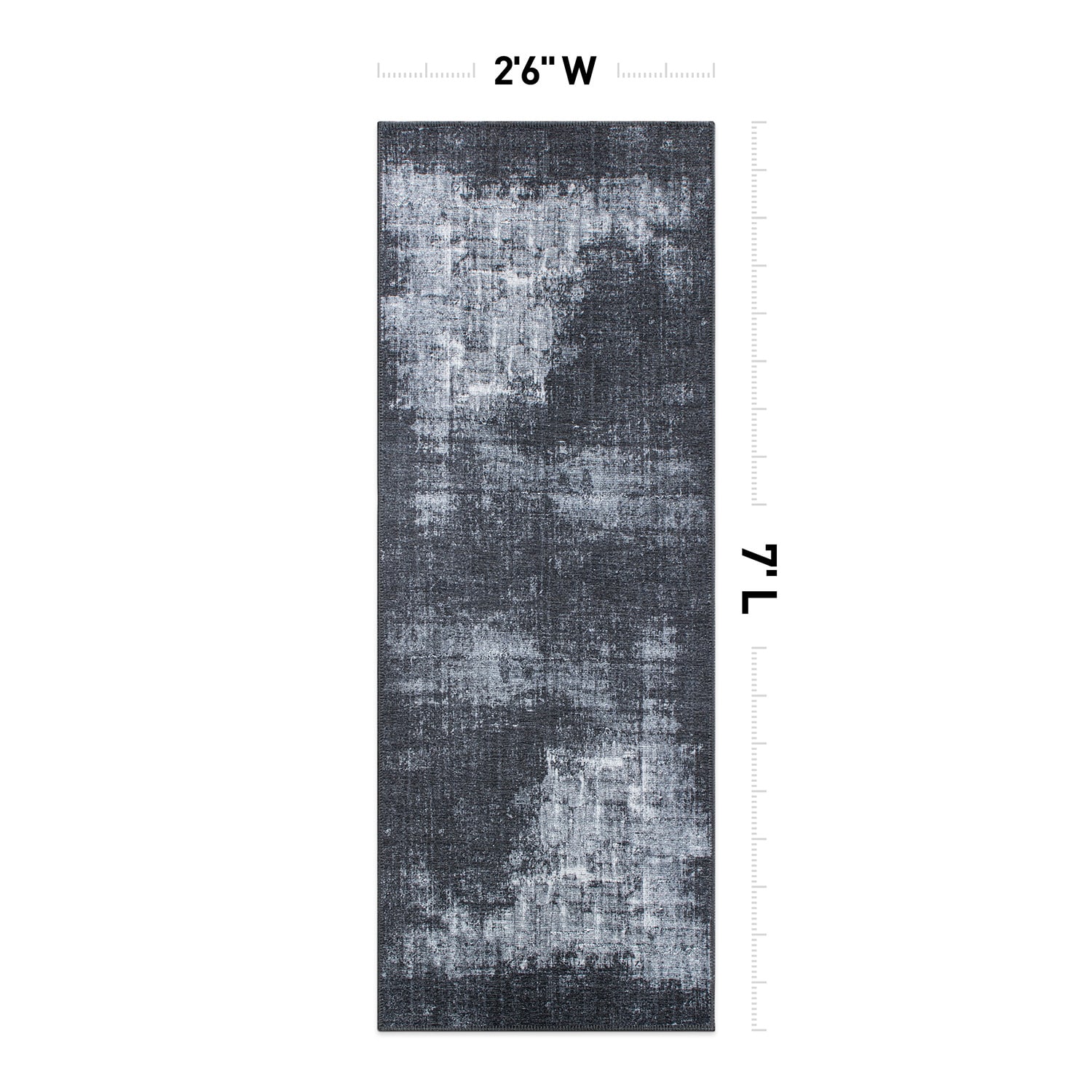 World Rug Gallery 5075DARKGRAY2X7 rugs - View #2