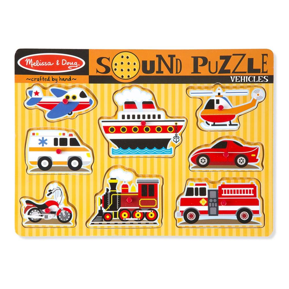  LCI725 8-Piece Vehicles Peg Puzzle
