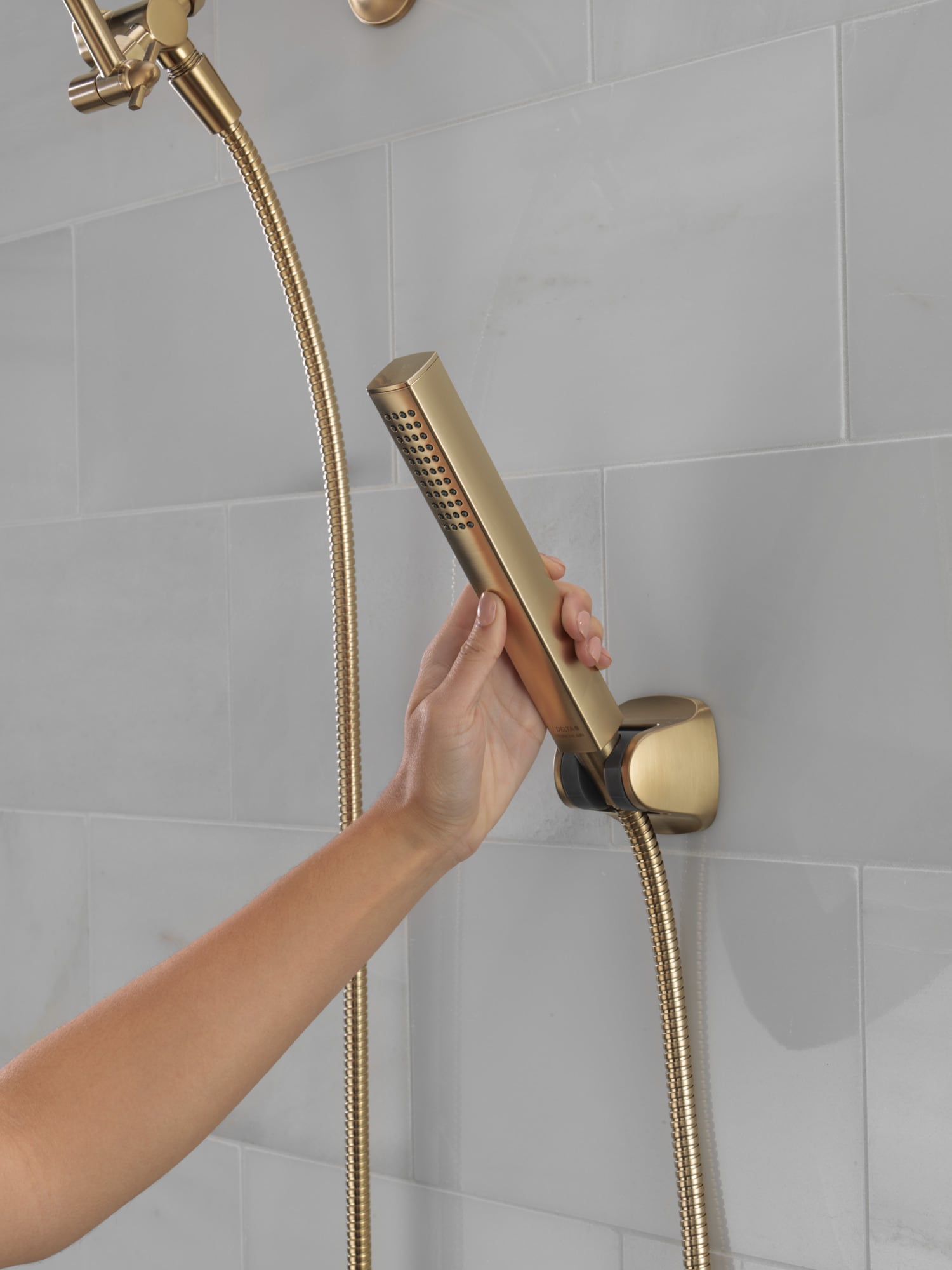 Champagne Bronze 10-inch Raincan Shower Head and Handheld Combo