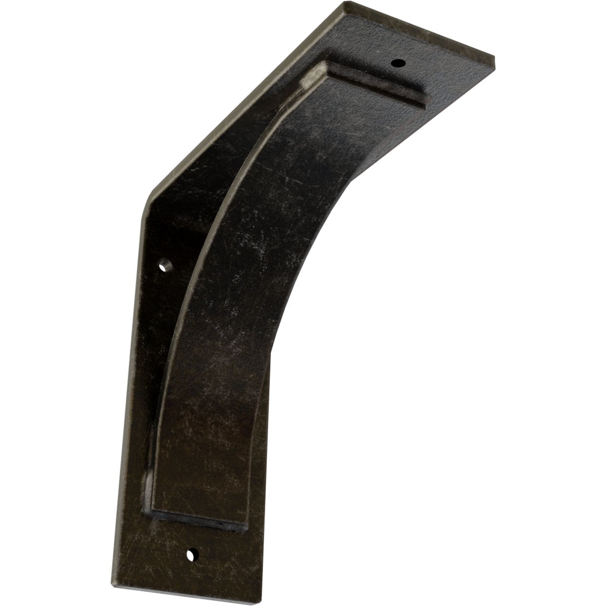 Ekena Millwork BKTM03X08X08MOAWS Morris Morris 8-in x 3-in x 8-in Gray Steel Mounting bracket