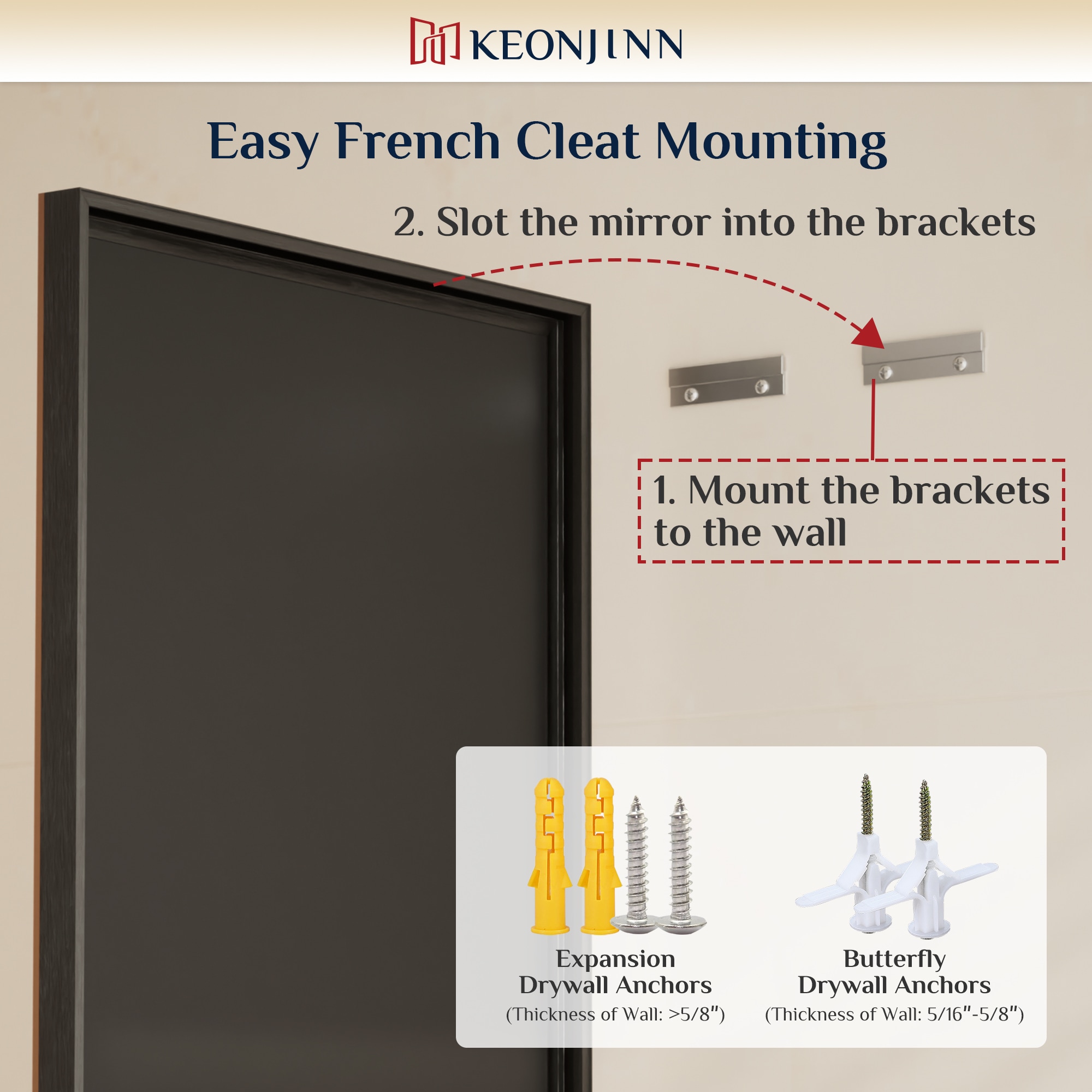 Keonjinn LW-JSK-XB-10175-OB Decor-Mirrors - View #8