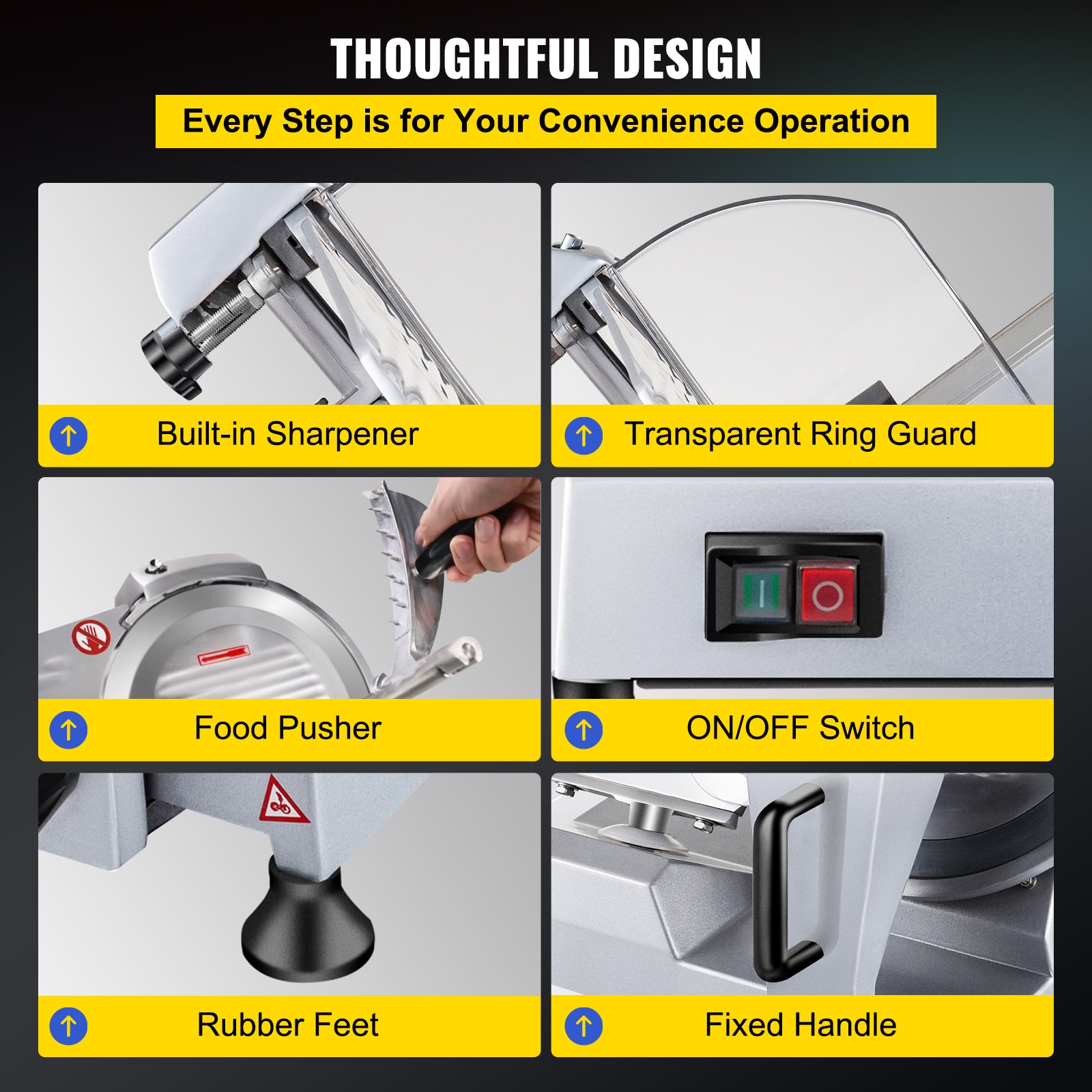 VEVOR SCSYDRQPJ24002412V1 Food-Slicers - View #6