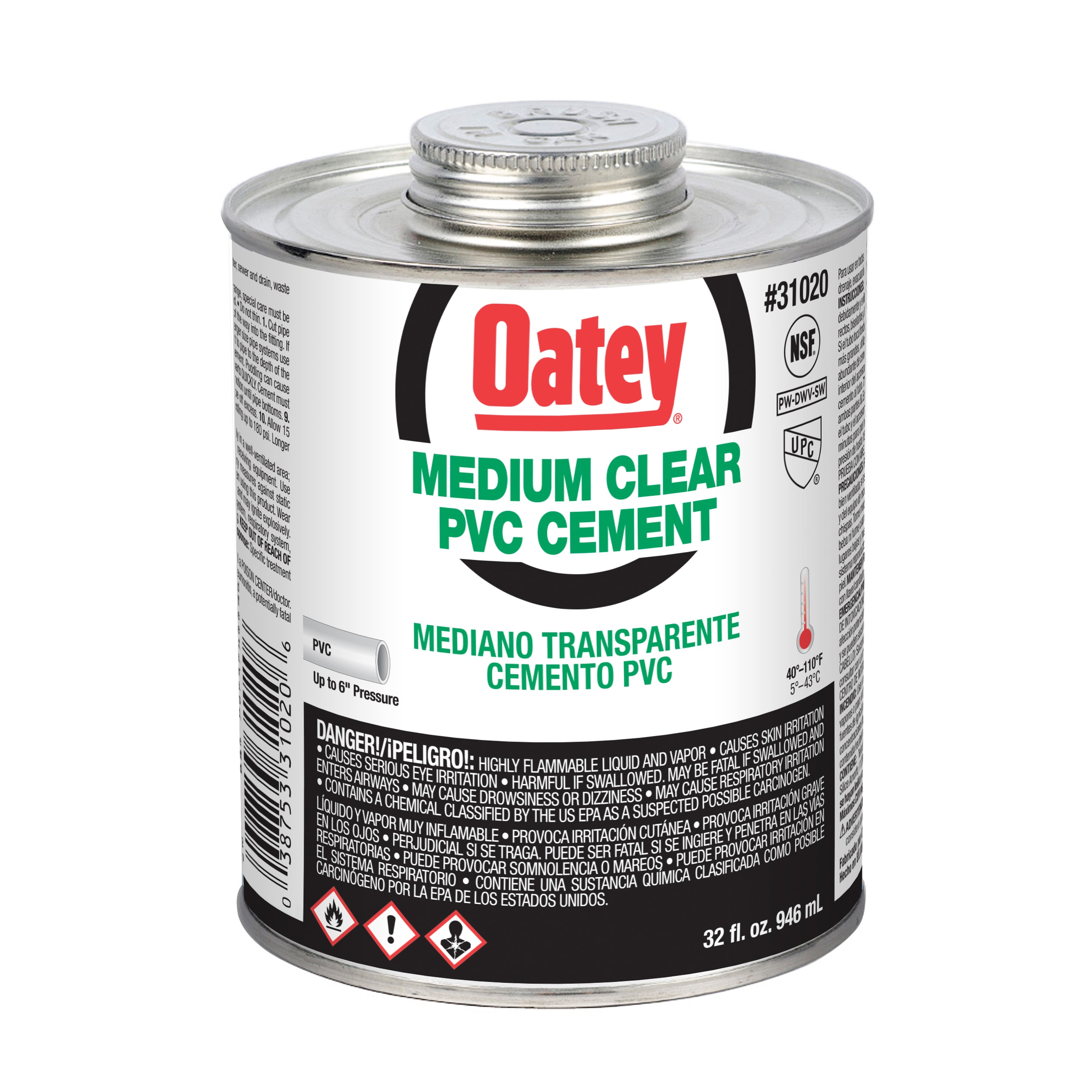 Oatey 31020L Pipe-Cements-Primers-Cleaners - View #8