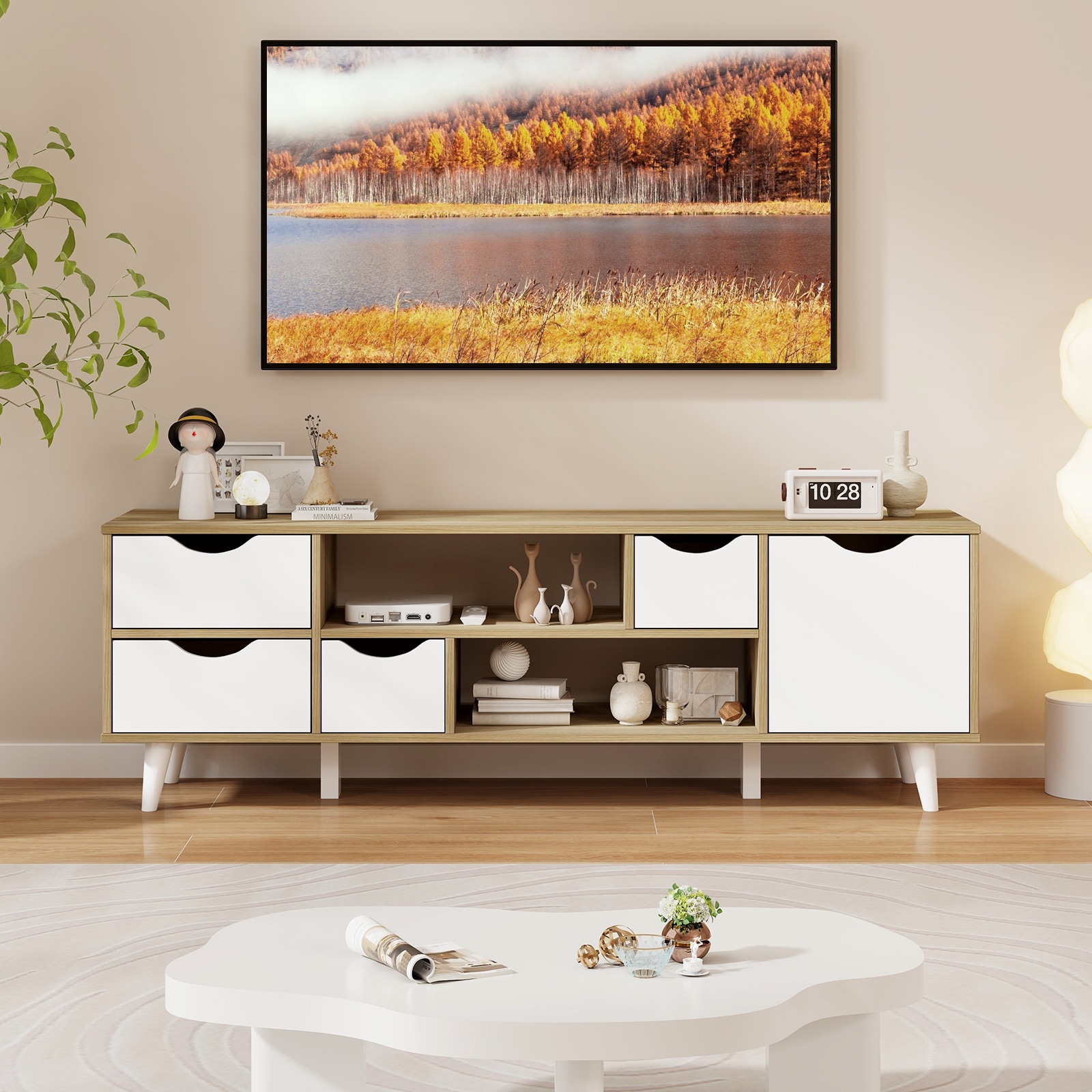 Clihome CL-ID01TVGR Tv-Stands - View #2