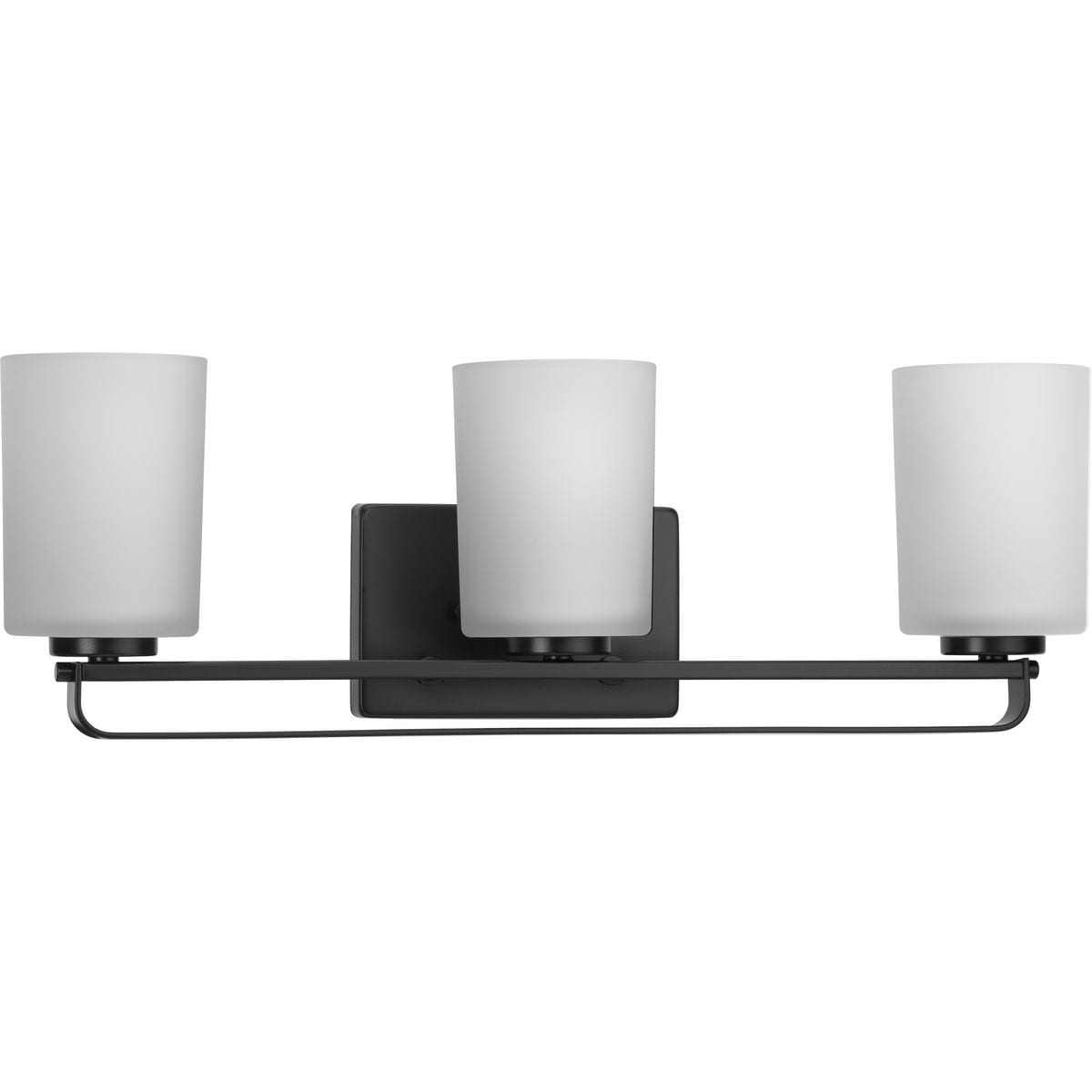 Progress Lighting P300343-31M League 5.5-in 3 -Light Matte Black Farmhouse Vanity light