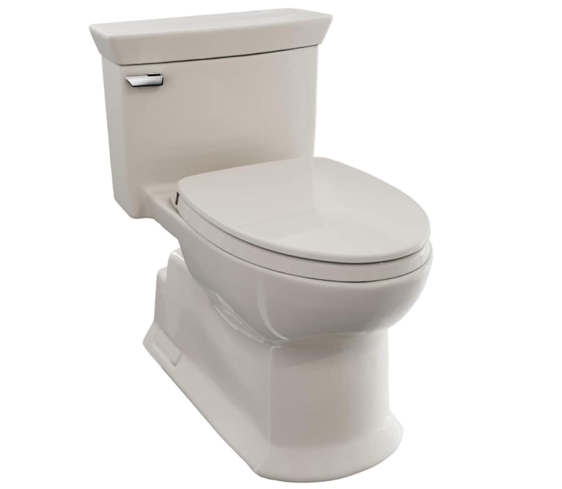 TOTO MS964124CEFG-12 Eco Soiree Sedona Beige Elongated Chair height Soft Close 1-piece Toilet 12-in Rough-In WaterSense 1.28 GPF