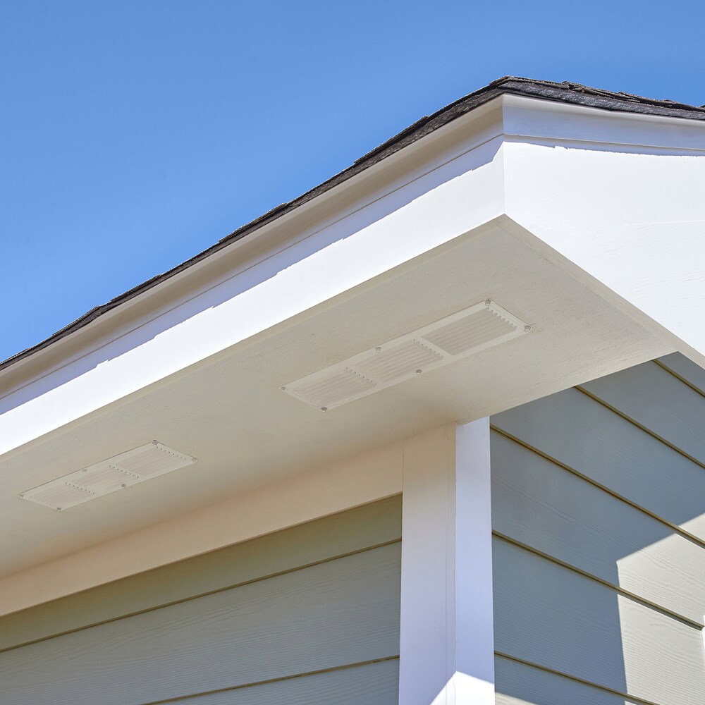 Master Flow Undereave Vents 16 In X 4 In White Aluminum Soffit Vent In The Soffit Vents 