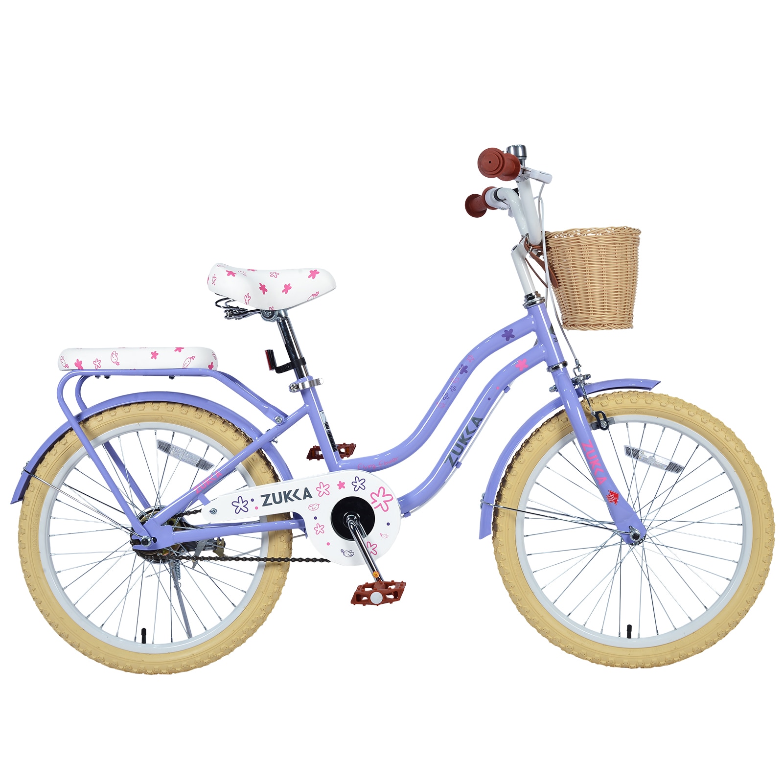 Anysun 20 Inch Girls Bike for Ages 7 10 with Basket Multiple Colors No Training Wheels Carbon Steel Frame Front Caliper Rear Band Brakes Low Step Through Height Full Coverage Chain Guard 85 Percent Pre Assembled