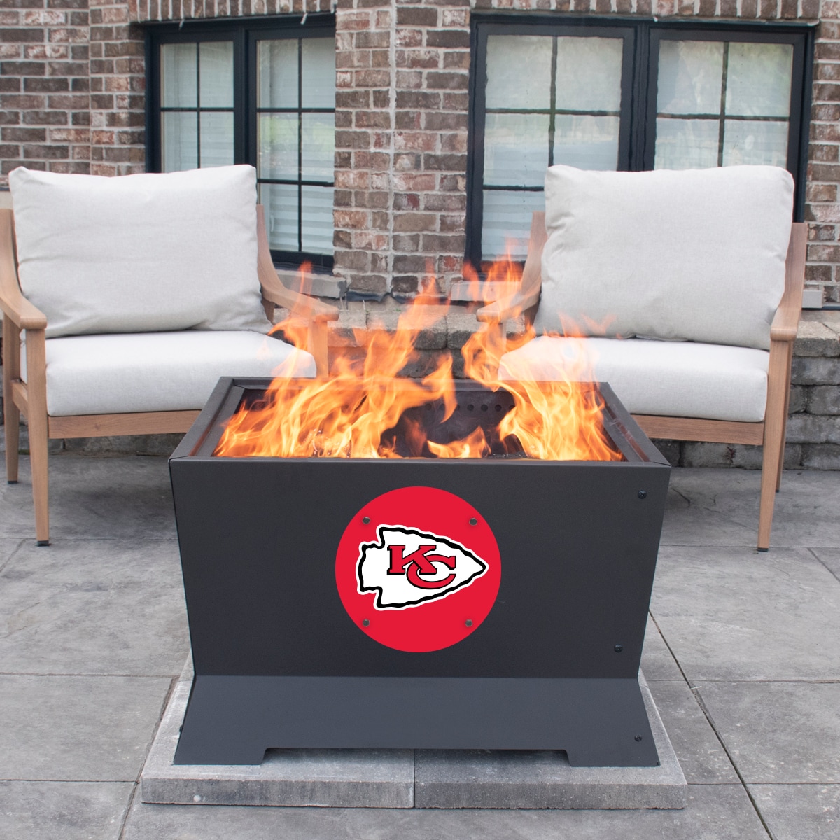 Blue Sky Outdoor Living SFP28SQ-CHIEFS Outdoor-Woodburning-Firepits - View #3