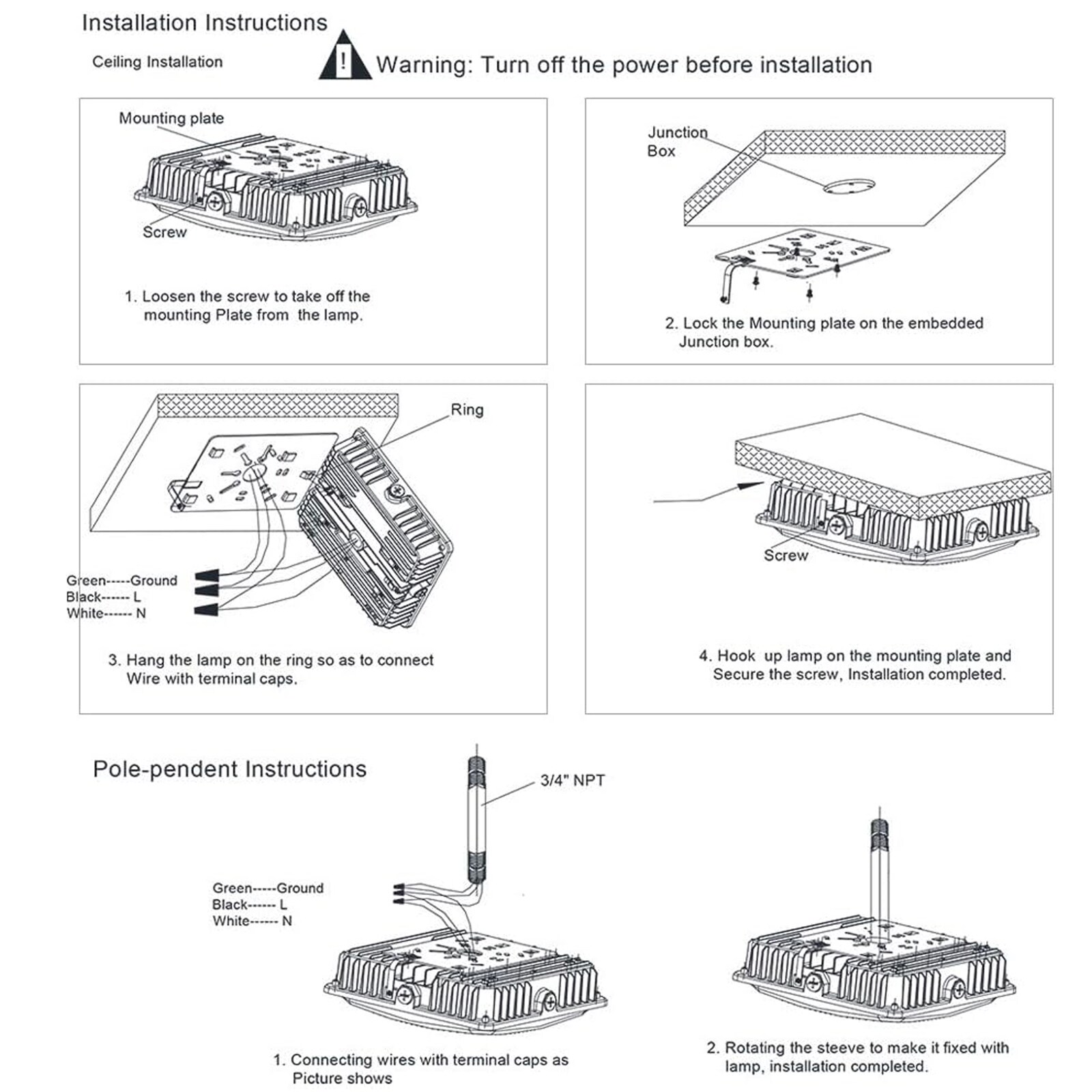 WYZM CP-2PC-B Area-Lights - View #10