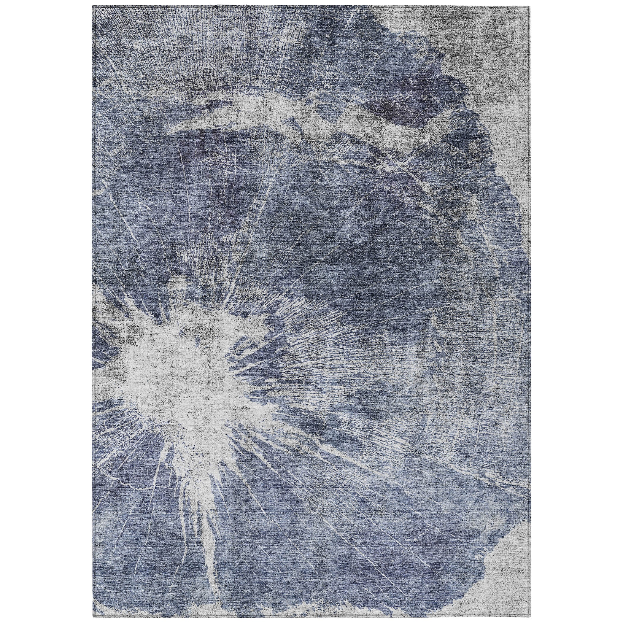 Addison Rugs ACN719NA8X10 Chantille ACN719NA 8 x 10 (ft) Polyester Navy Rectangular Indoor/Outdoor Geometric Machine washable Area rug