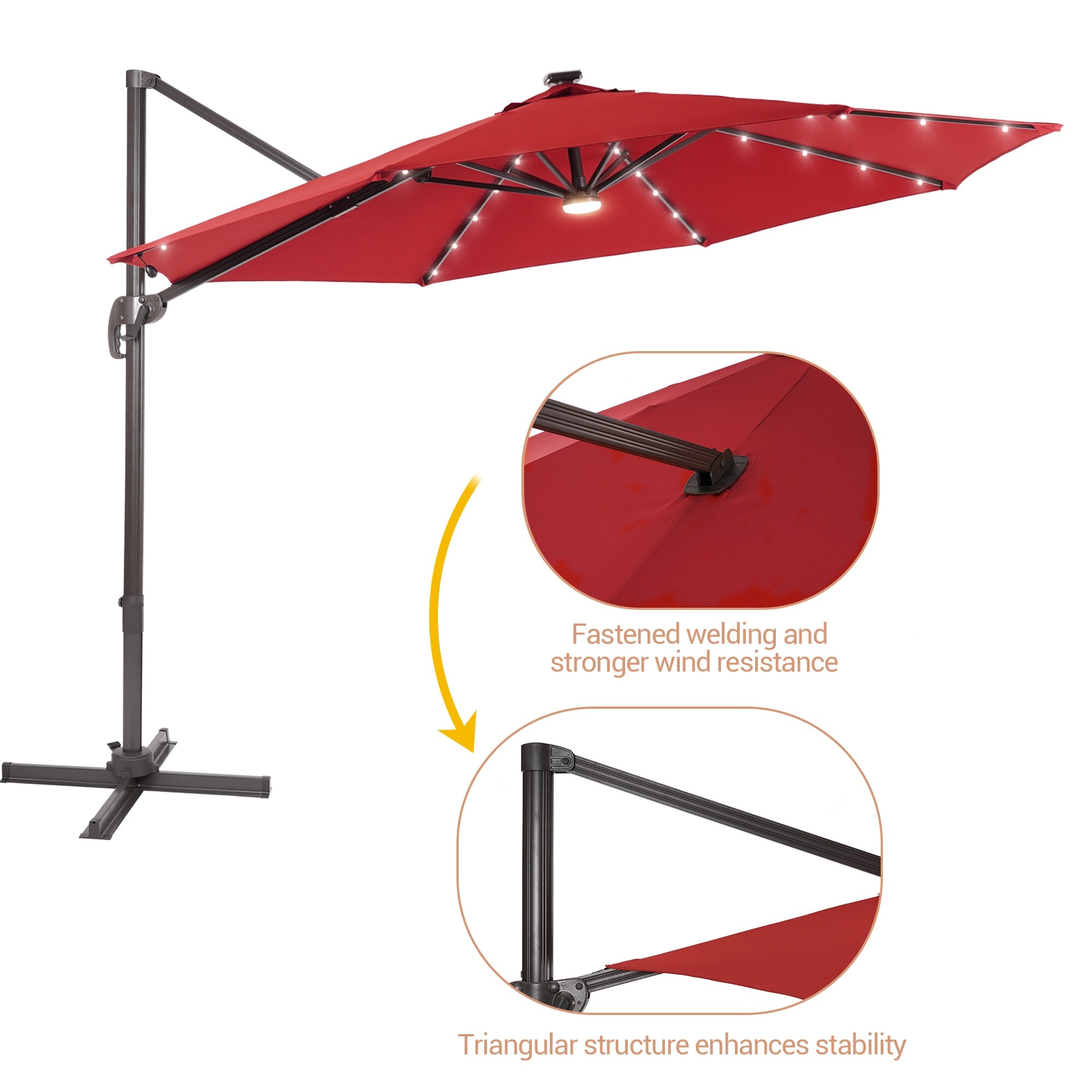 ACEGOSES LW-335RD-LED Umbrellas-2 - View #4