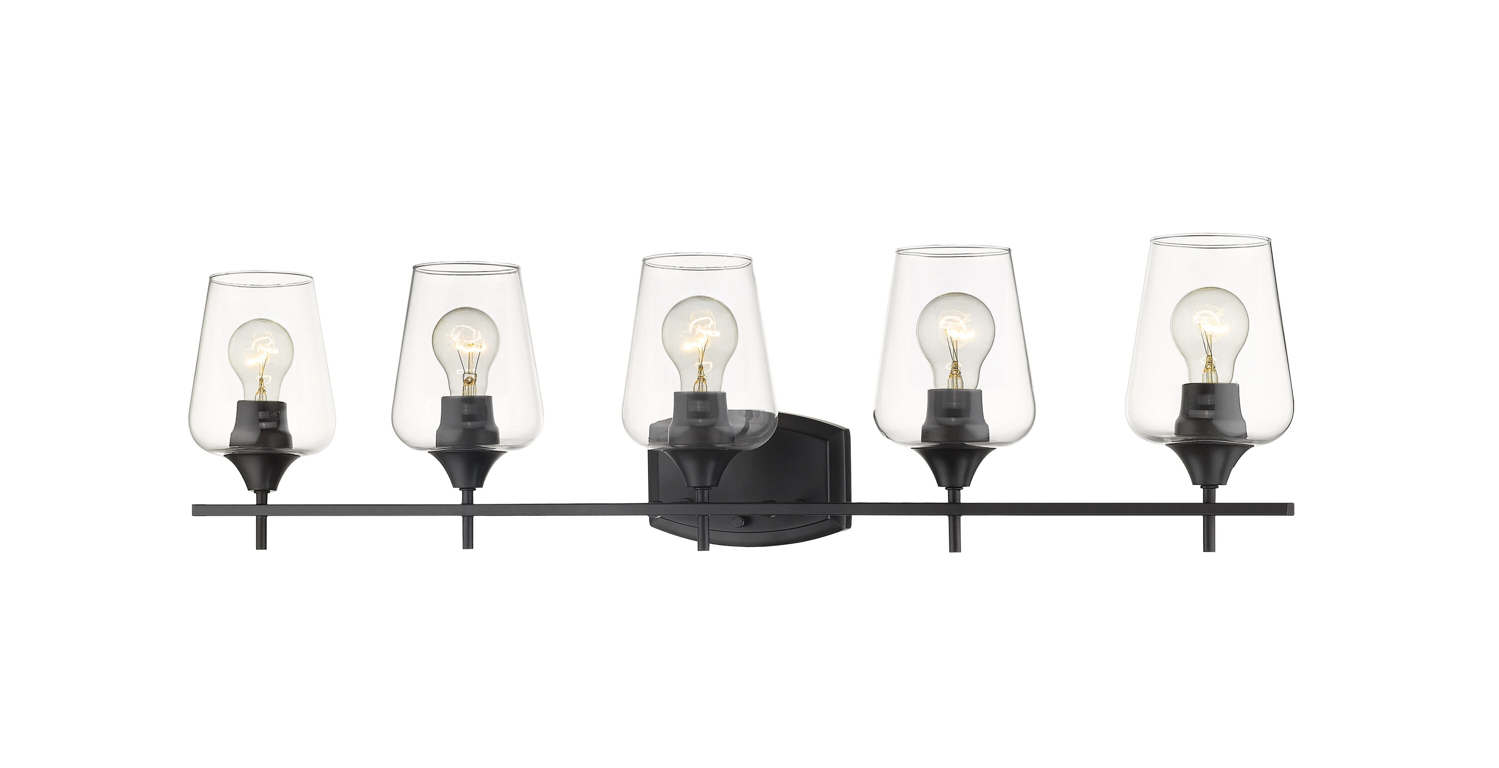 Z-Lite 473-5V-MB Joliet 38-in 5 -Light Matte Black Modern/contemporary Vanity light