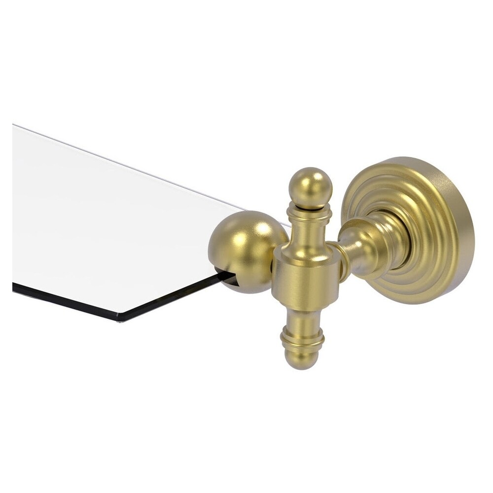 Allied Brass Tango Satin 1-Tier Brass Wall Mount Bathroom Shelf