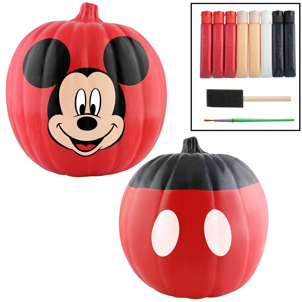 mickey mouse shaped pumpkin