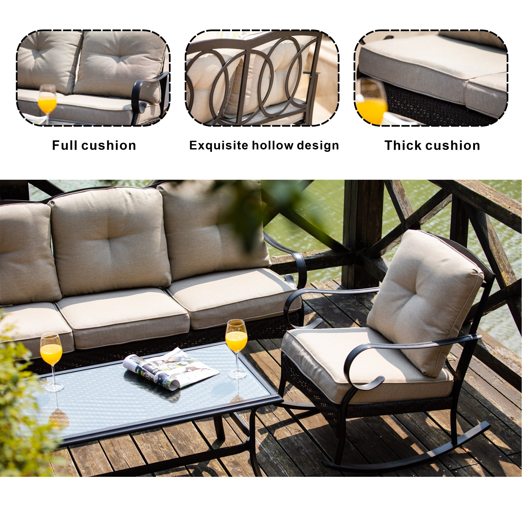 Moda Furnishings MOS-2025 Patio-Conversation-Sets - View #10