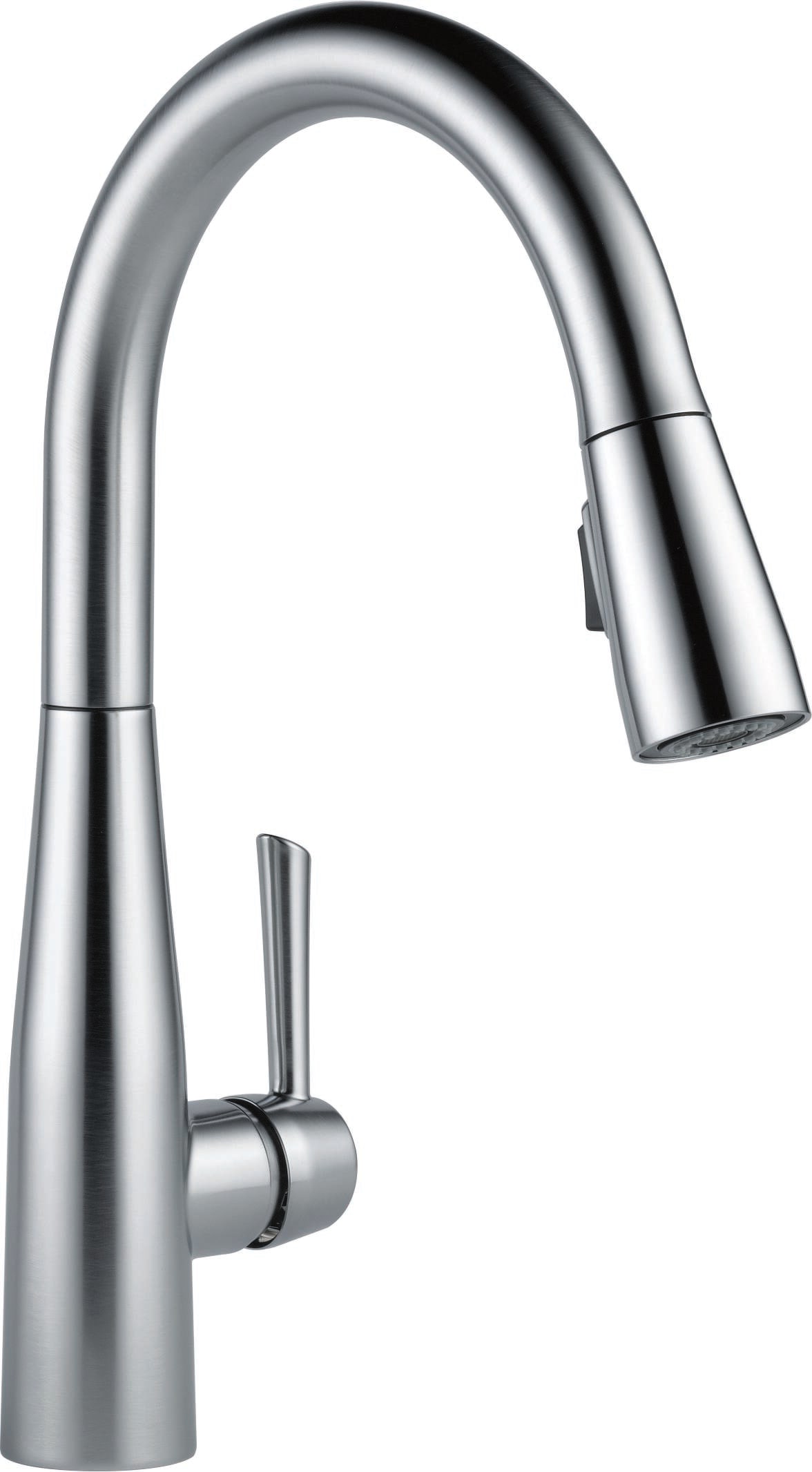 Delta 9113TL-AR-DST Essa Arctic Stainless Single Handle Deck-mount Touchless Pull-down Kitchen Faucet with Sprayer (Includes Deck Plate)
