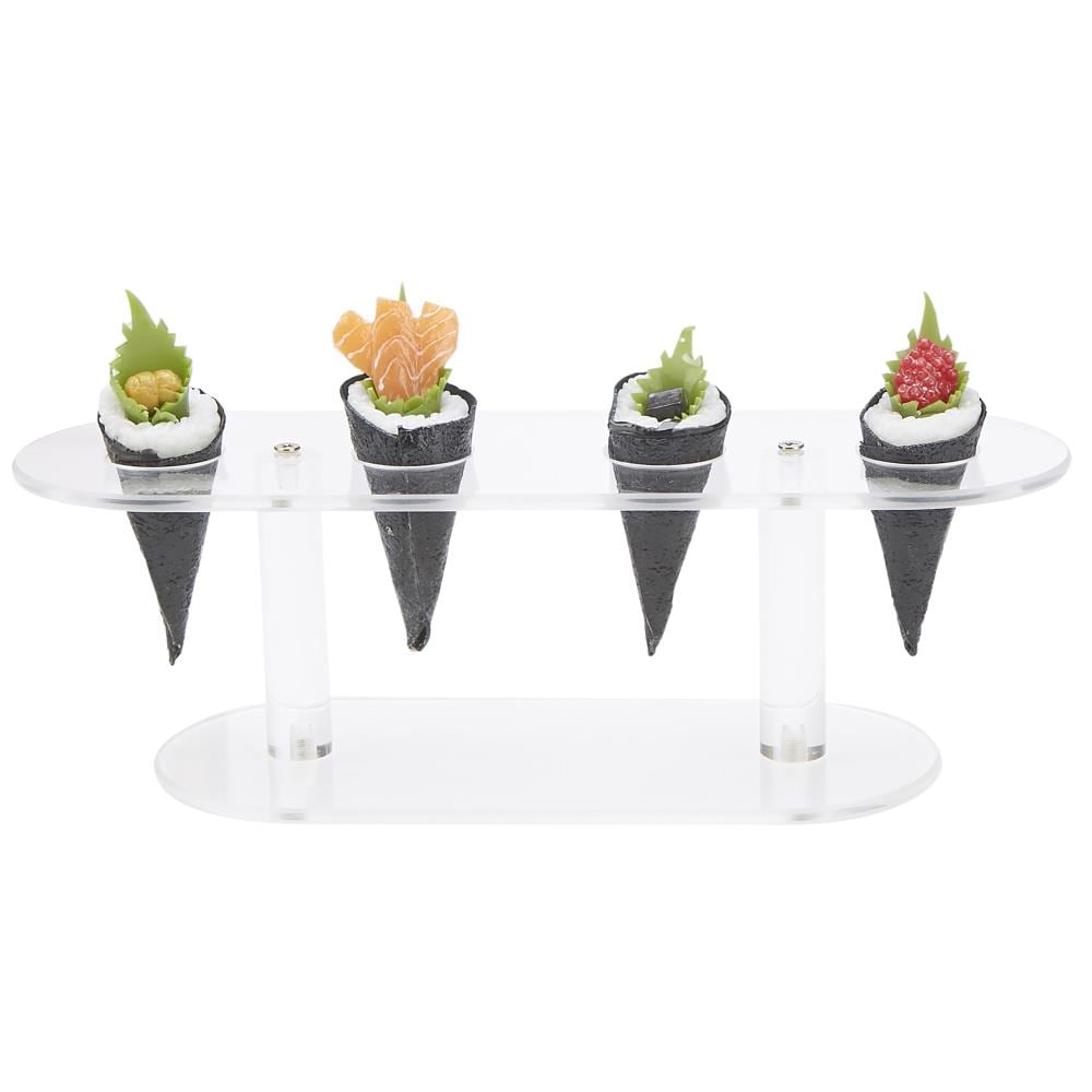 Chip Cone Holder Acrylic Ice Cream Cone Holder Counter Top Display Stand 