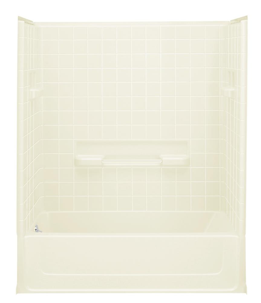 Sterling All Pro Bath And Shower Kit LH Drain Tiled Walls 60-in X 30-in ...