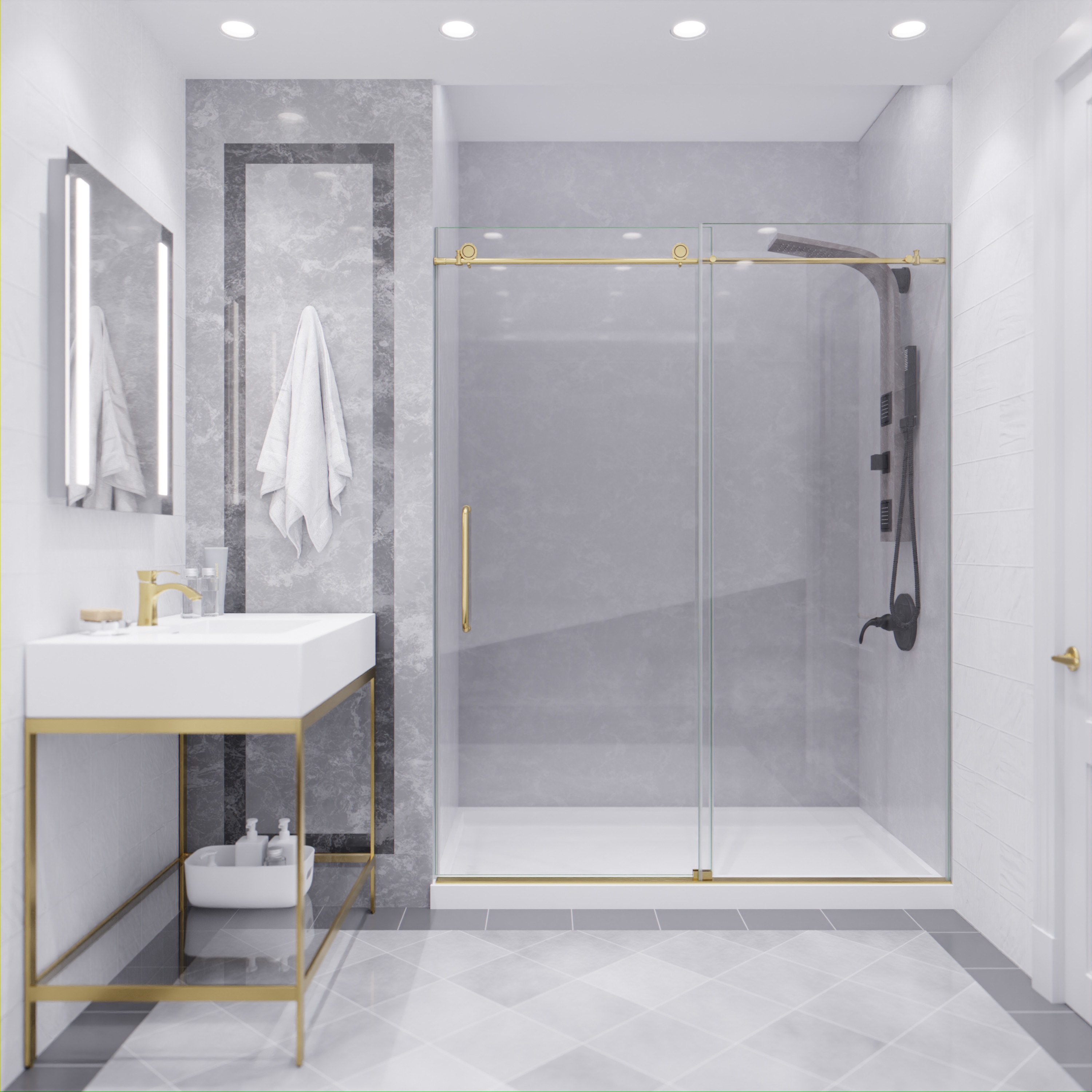ANZZI SD-AZ13-02BG Shower-Doors - View #2
