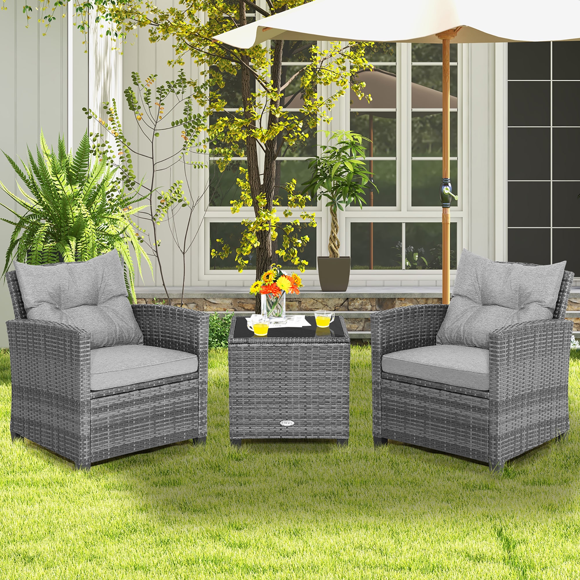 Costway HW70267GR Patio-Conversation-Sets - View #7