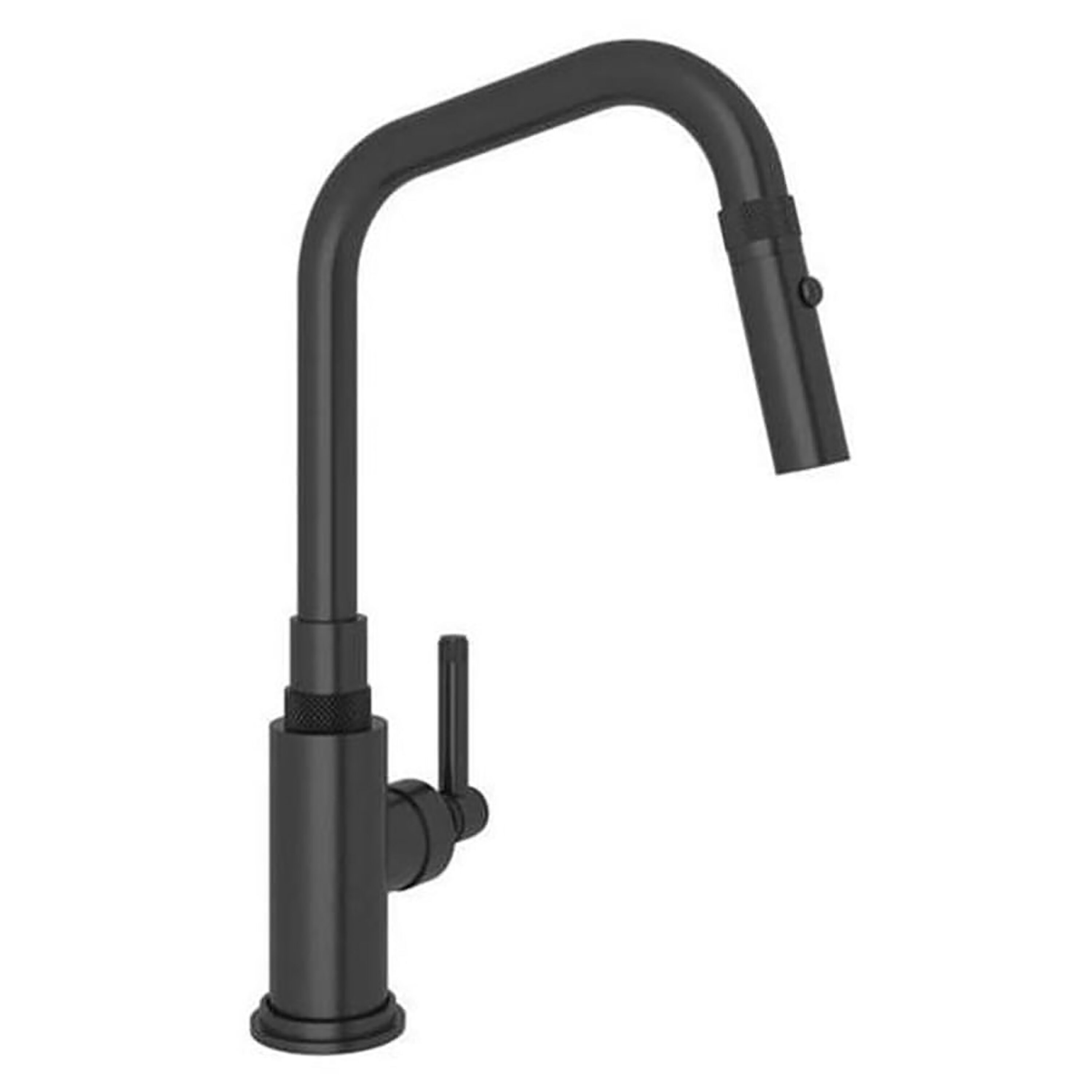 Elegant Nickel 16'' Classic Kitchen Faucet with Pull-out Spray