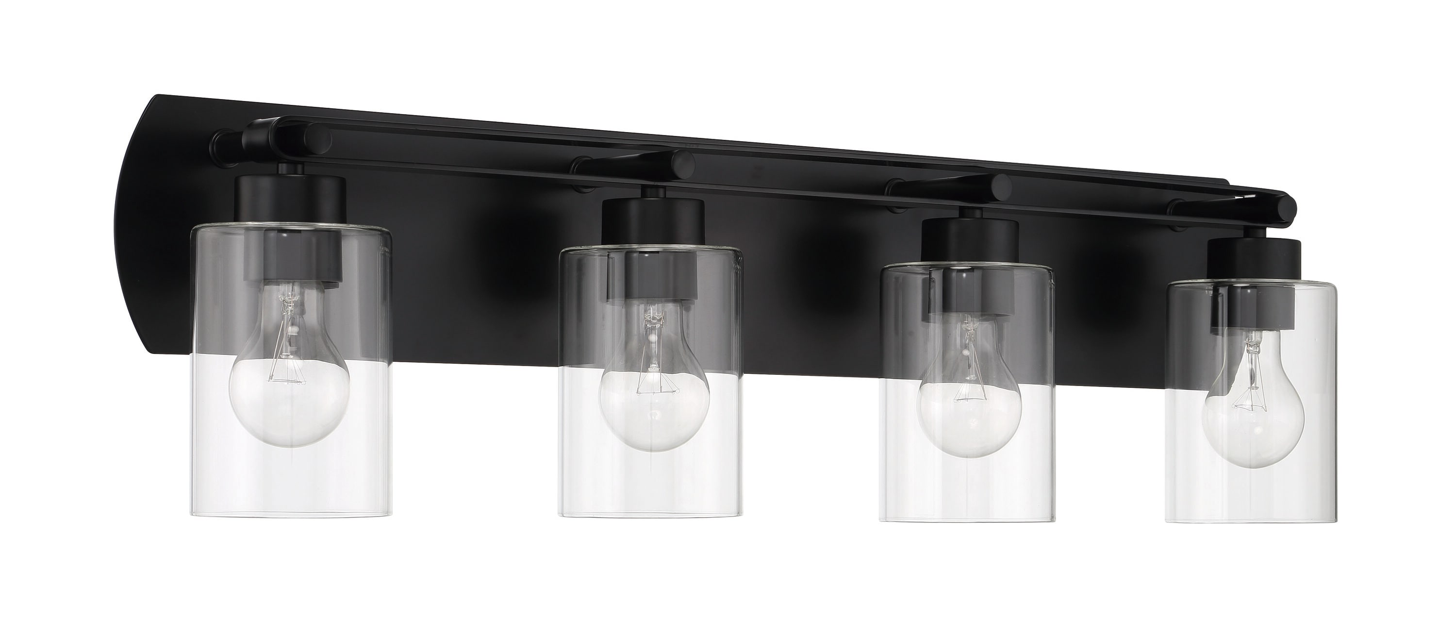 Craftmade 17631FB4 Hendrix 30.75-in 4 -Light Black Transitional Vanity light