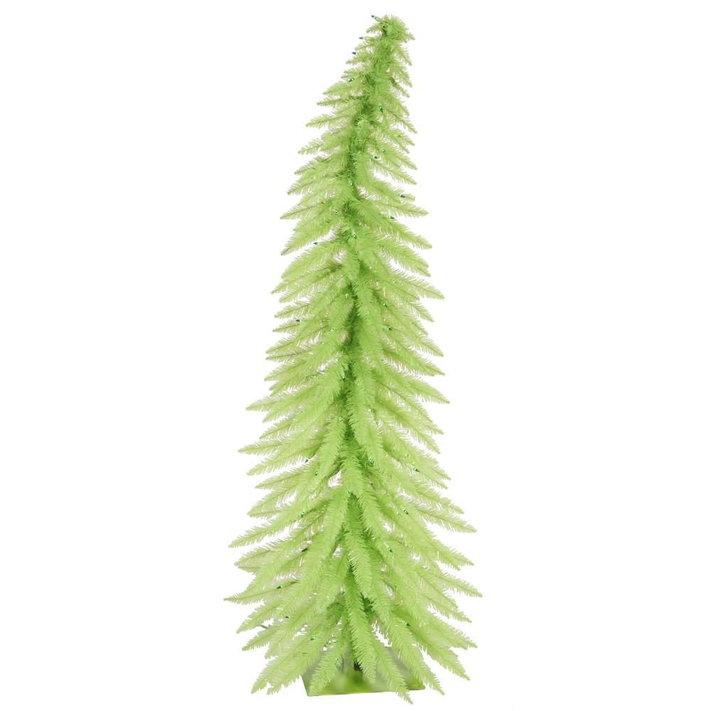 Vickerman B142141LED 4-Feet Pre-lit Slim Artificial Christmas Tree with Green LED Lights