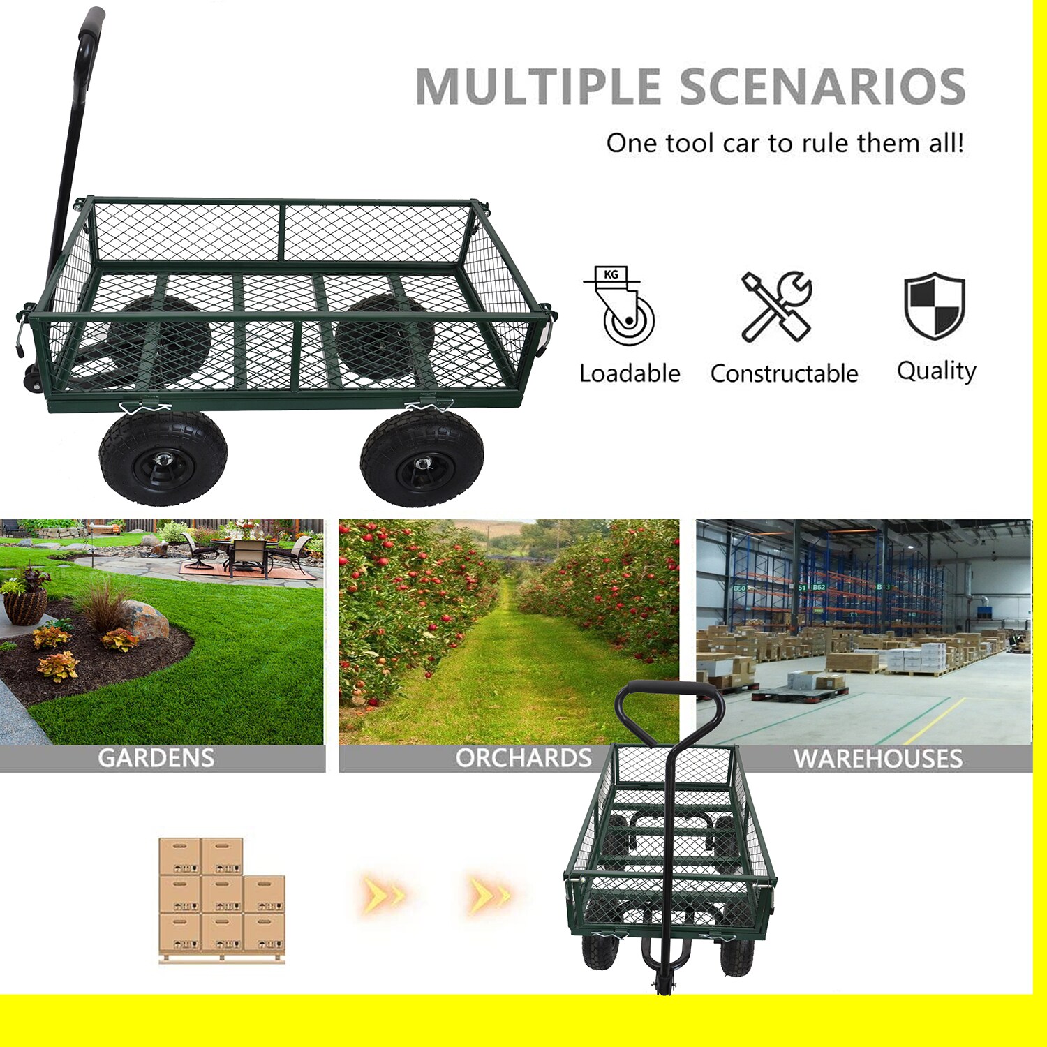SINOFURN SYB010011GN Yard-Carts - View #12