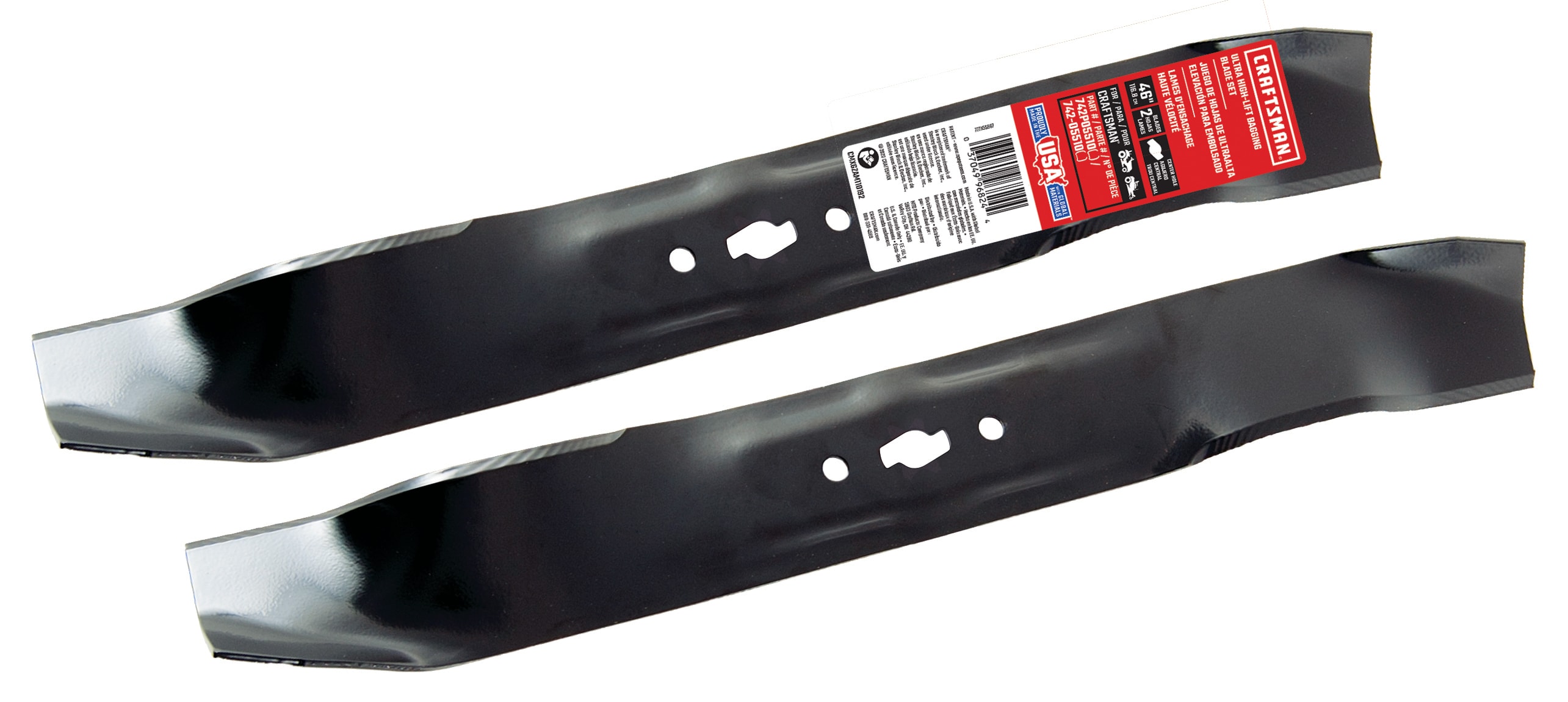 CRAFTSMAN 46-in Deck Bagging Mower Blade for Zero-turn mowers 2 -Pack