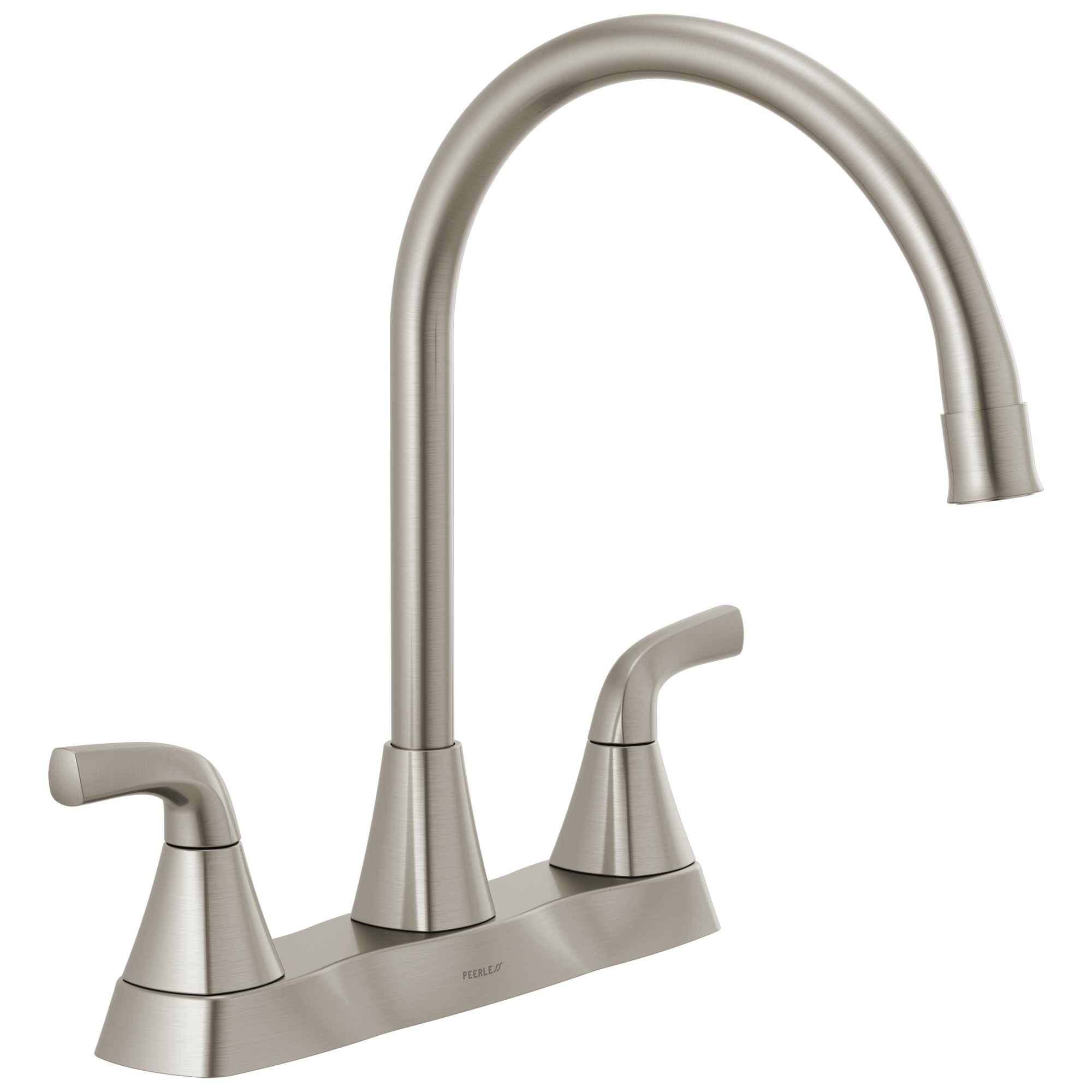 Peerless P2935LF-SS Parkwood Stainless Double Handle Deck-mount Kitchen Faucet