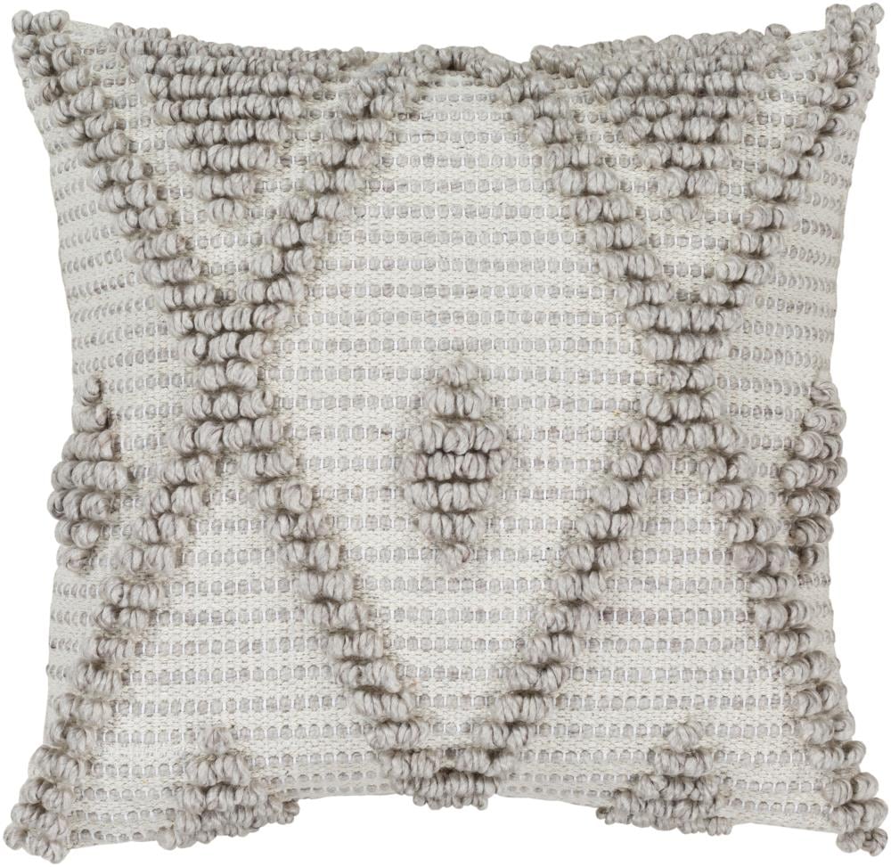 Livabliss ADR005-2222D Anders 22-in x 22-in Khaki Square Indoor Decorative Pillow