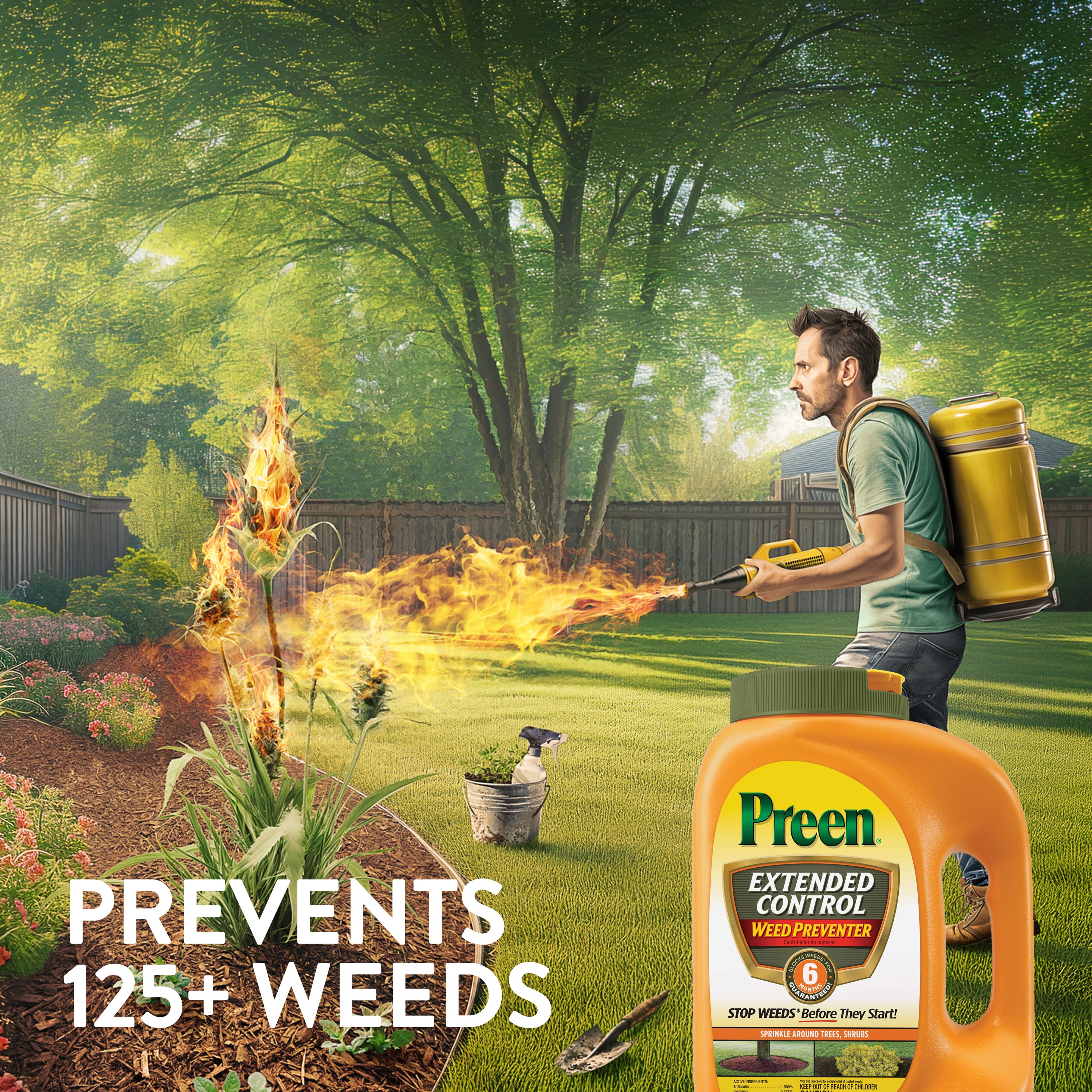 Preen Extended Control Weed Preventer 21.45-lbs. 3500-sq Ft Pre ...