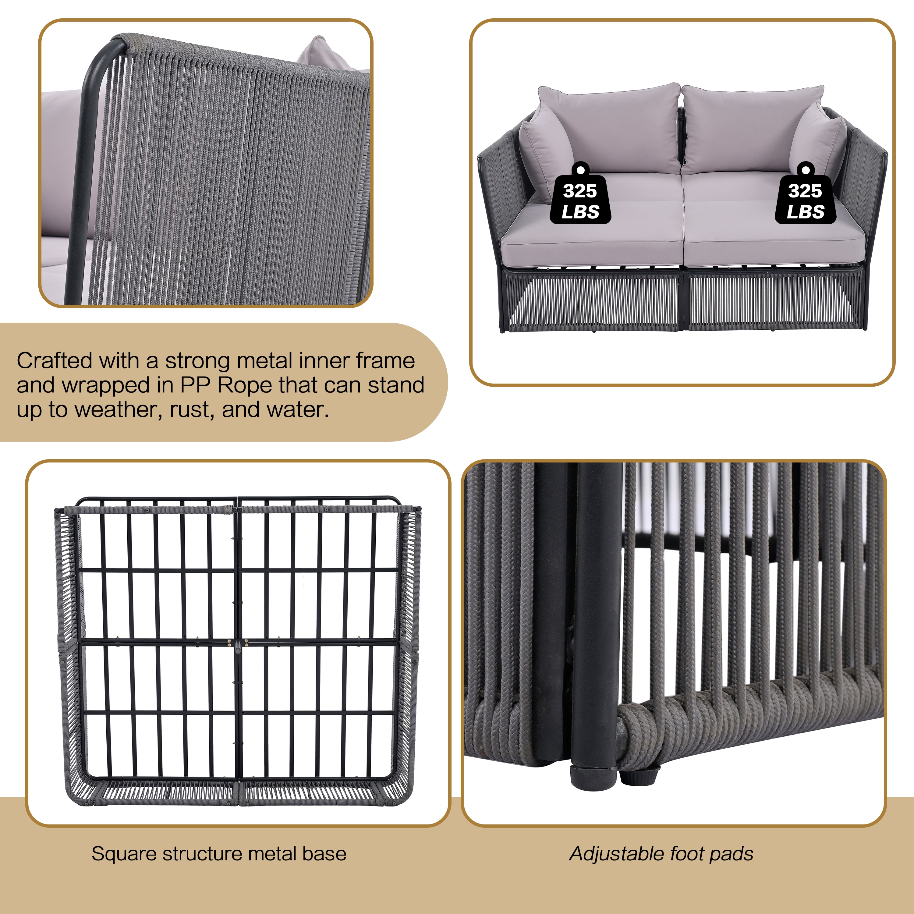 Bayfeve BFTM-2E-PCS Patio-Sofas-Daybeds - View #9