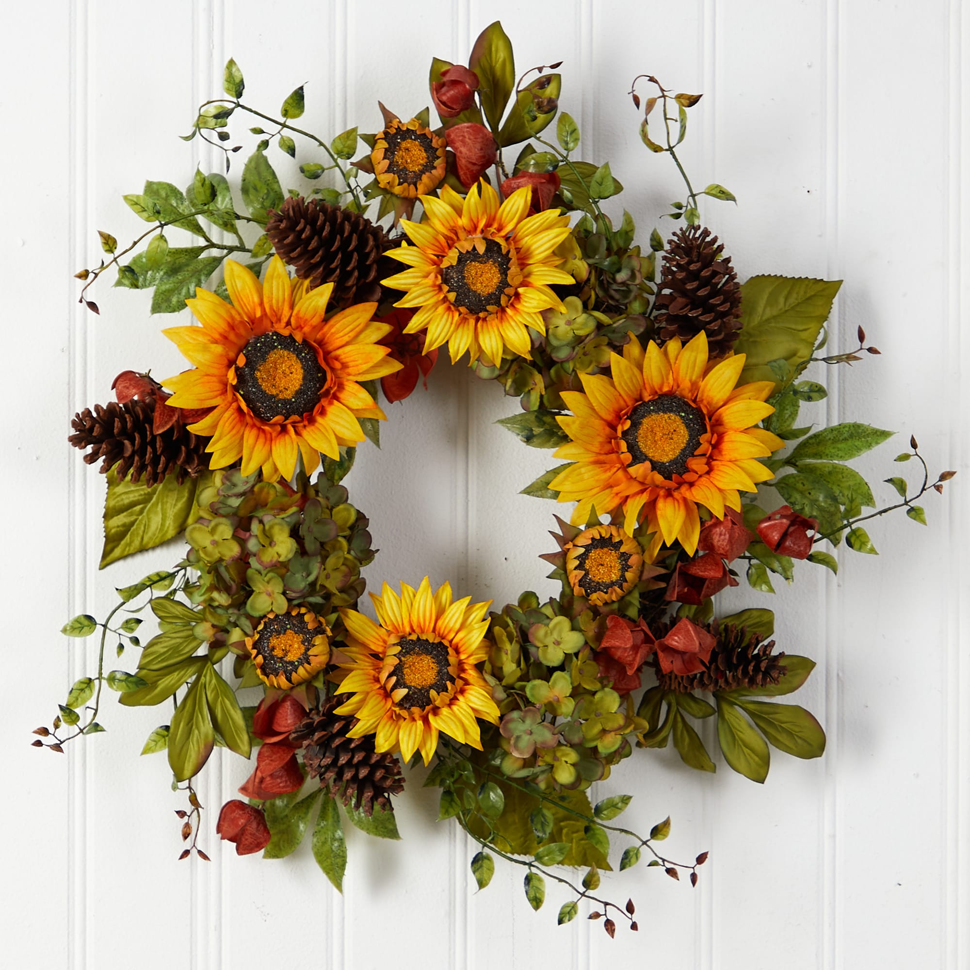 Nearly Natural W1226 Artificial-Thanksgiving-Wreaths - View #4