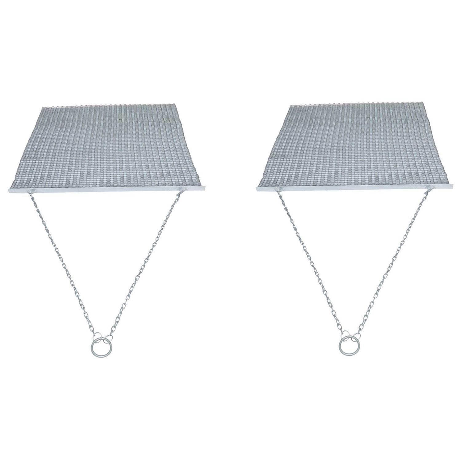 Yard Tuff 118150  5 X 4.5Ft Steel Durable Chain Field Lawn Level Atv Drag Mat (2 Pack)