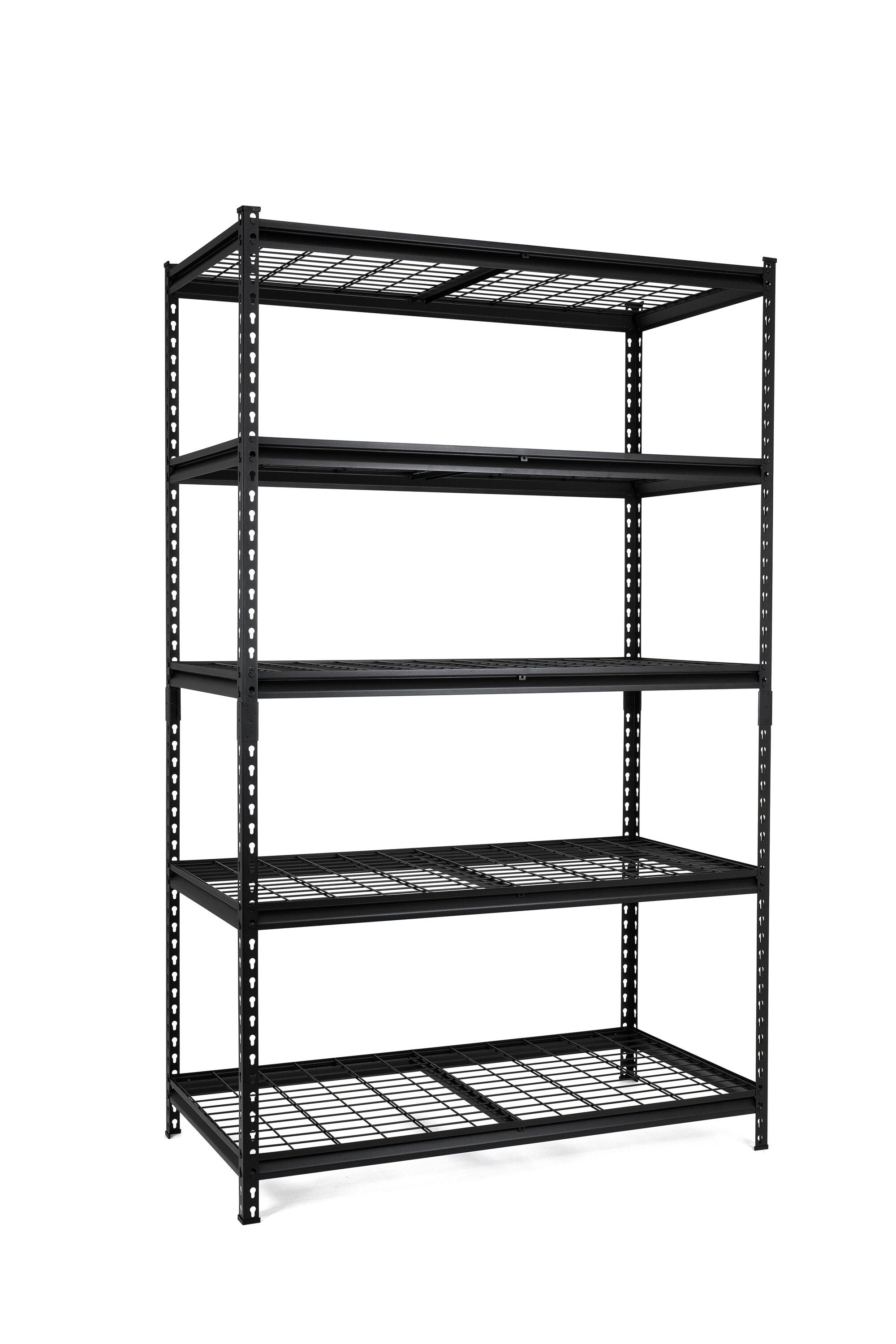 Maocao Hoom 47.2-in W x 17.7-in D x 72-in H 5 -Tier Heavy Duty Black Metal Utility Shelving Unit