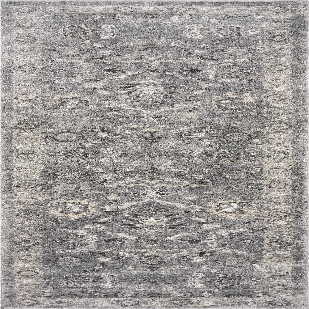 HomeRoots 353870 Bernadette 2 X 7 (ft) Rag Gray Indoor Distressed/Overdyed Runner Rug